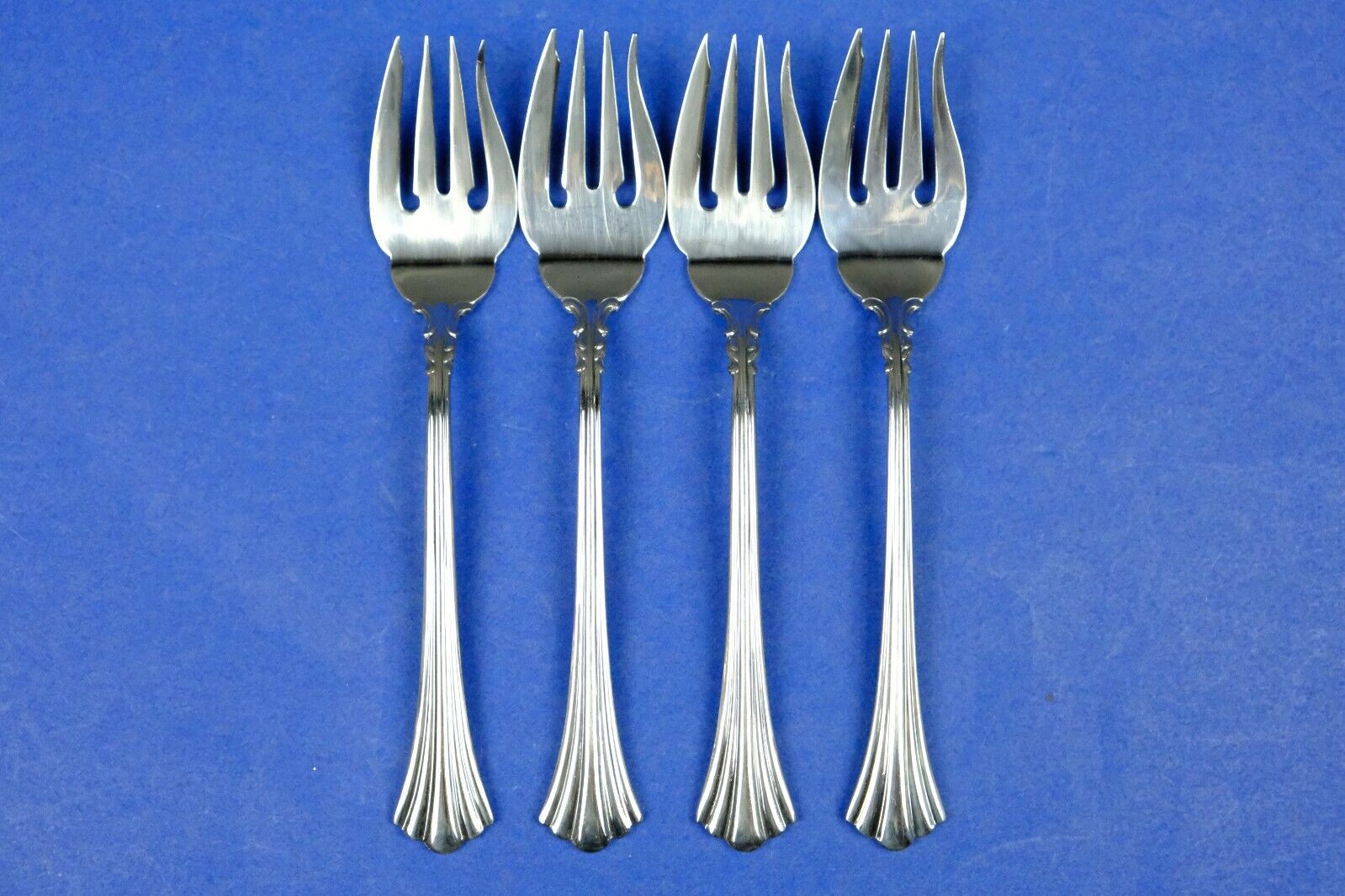 4 x Reed Barton 1800 Stainless 18/8 Salad Forks 6 1/2” Japan
