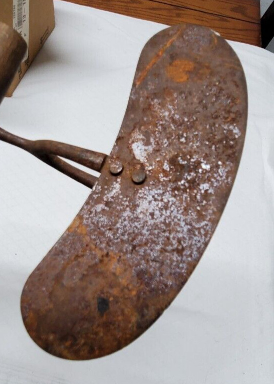 Antique Vintage Dual Blade Wood Handle Metal Pastry Dough Cutter OLD Primitive