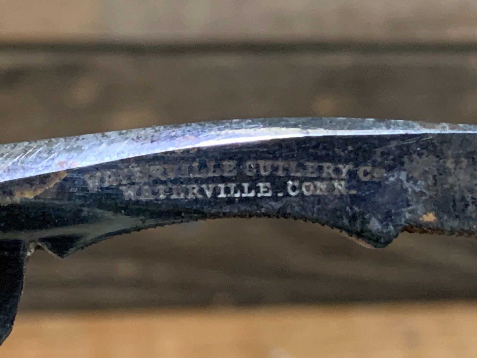 Antique 1900s Waterville Cutlery Co., Waterville Hand Forged Straight Razor