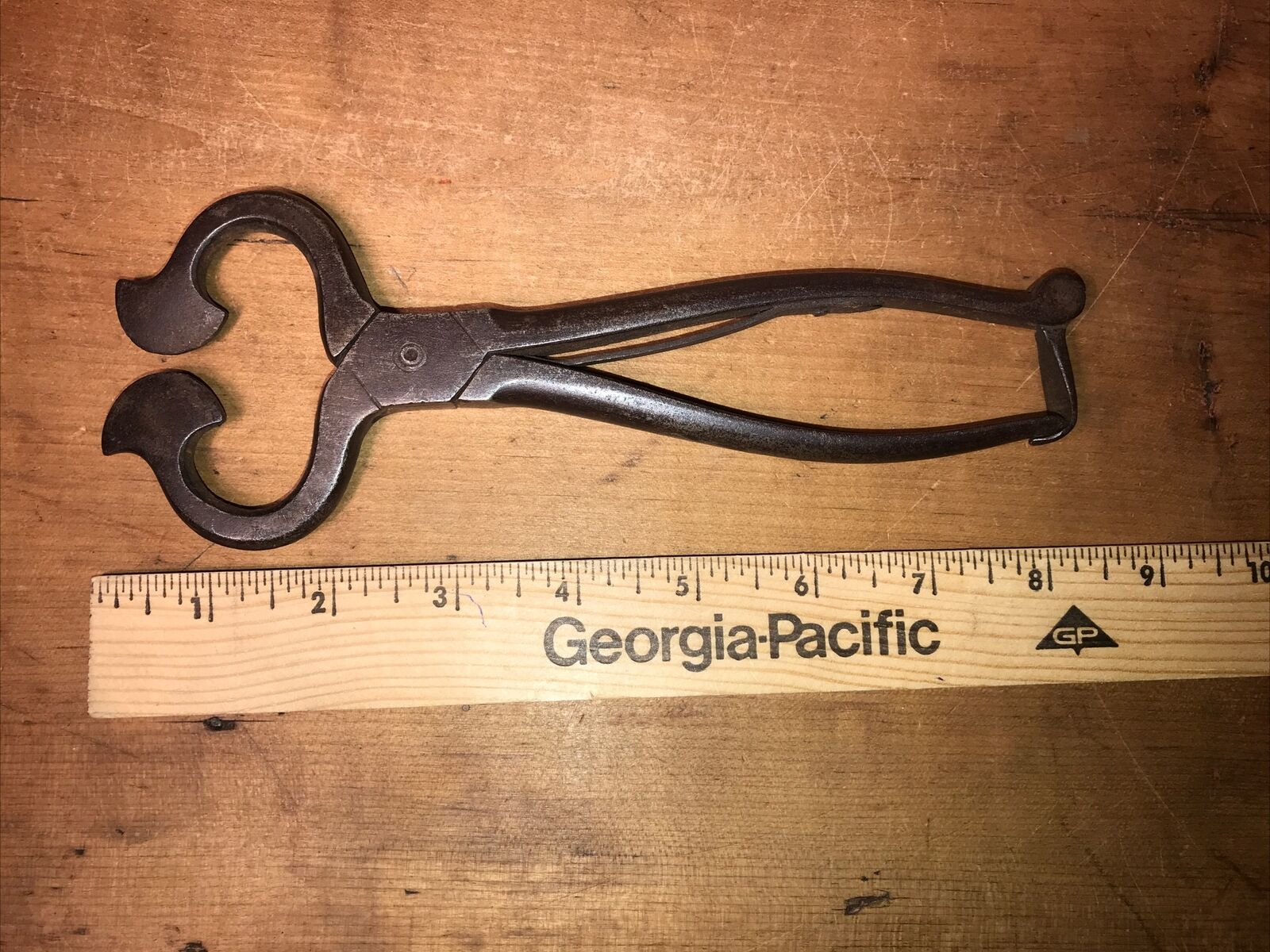 Antique 1800s Sugar Nippers/Cutter 8-1/8” L Hand Forged Iron Complete And Choice