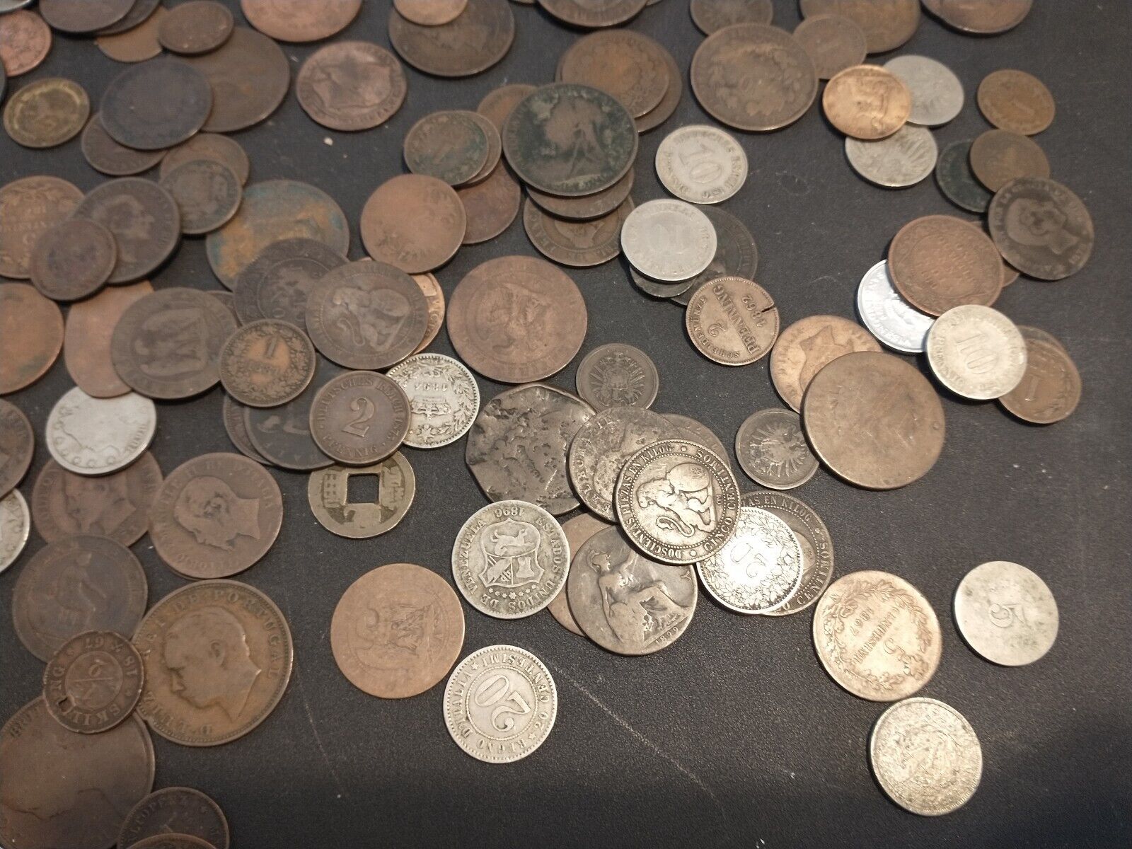 Huge Lot of 200+ Old Antique World Foreign Coins 1700s-1900s Mostly 1800s