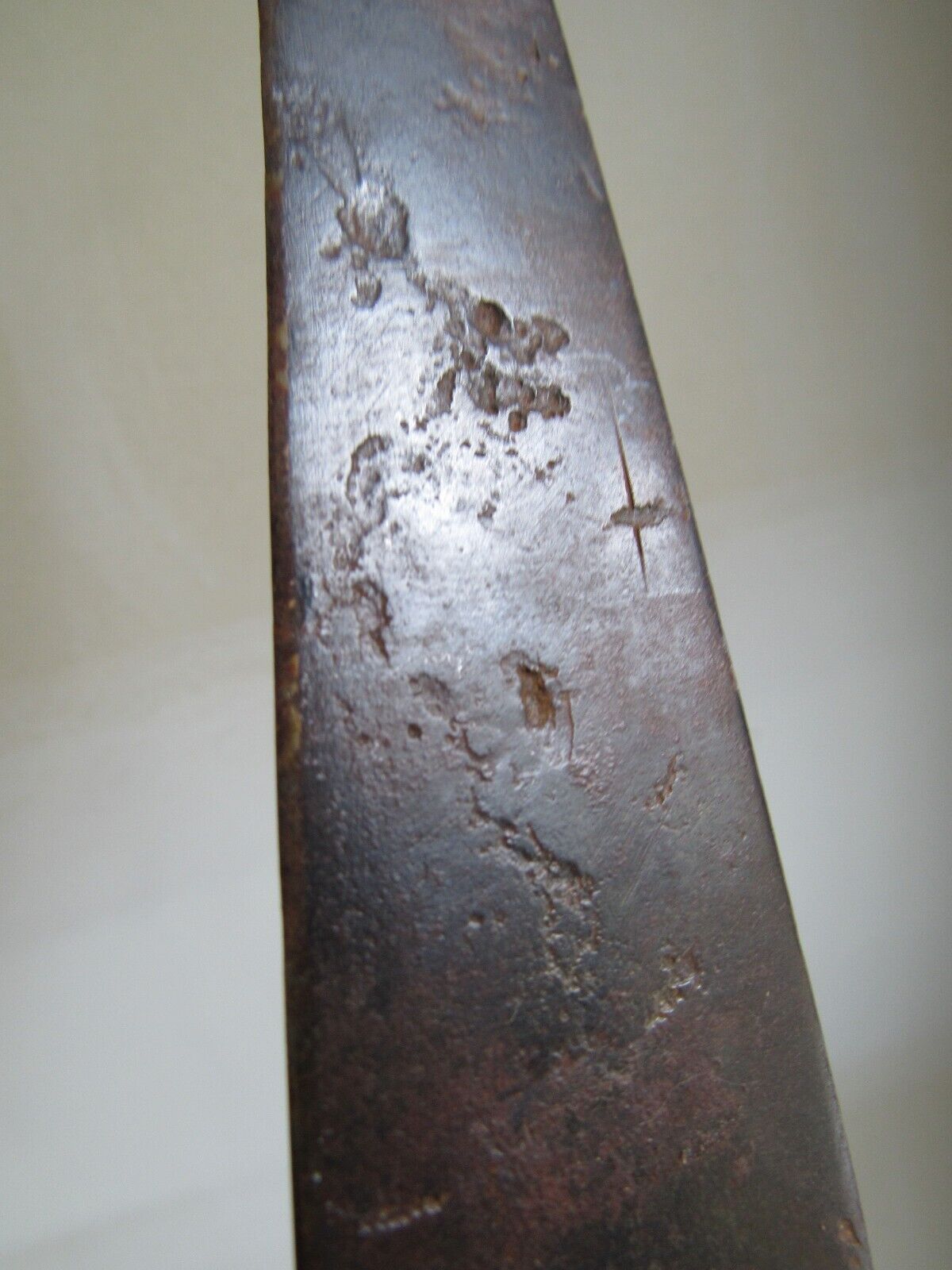 Primitive 1800's butcher knife antique VERY OLD long 14 7/8" "LOANED NEVER SOLD"