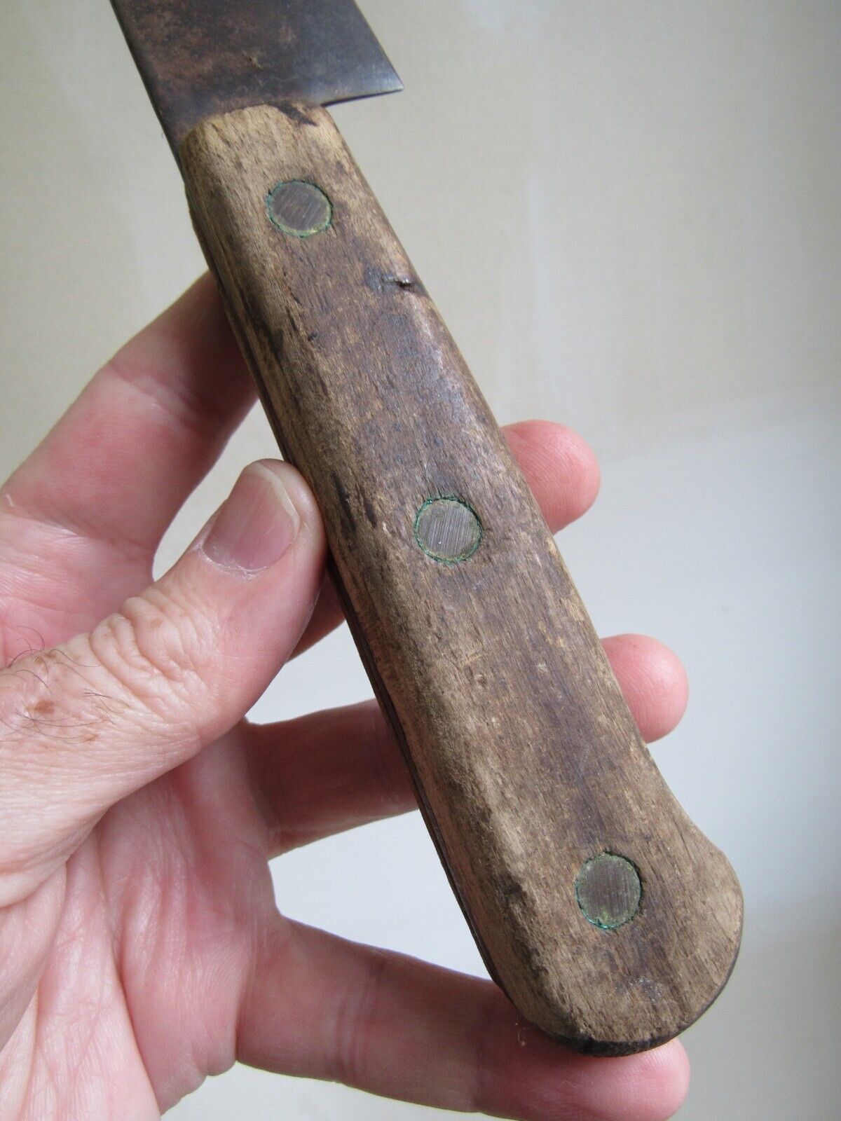 Primitive 1800's butcher knife antique VERY OLD long 14 7/8" "LOANED NEVER SOLD"