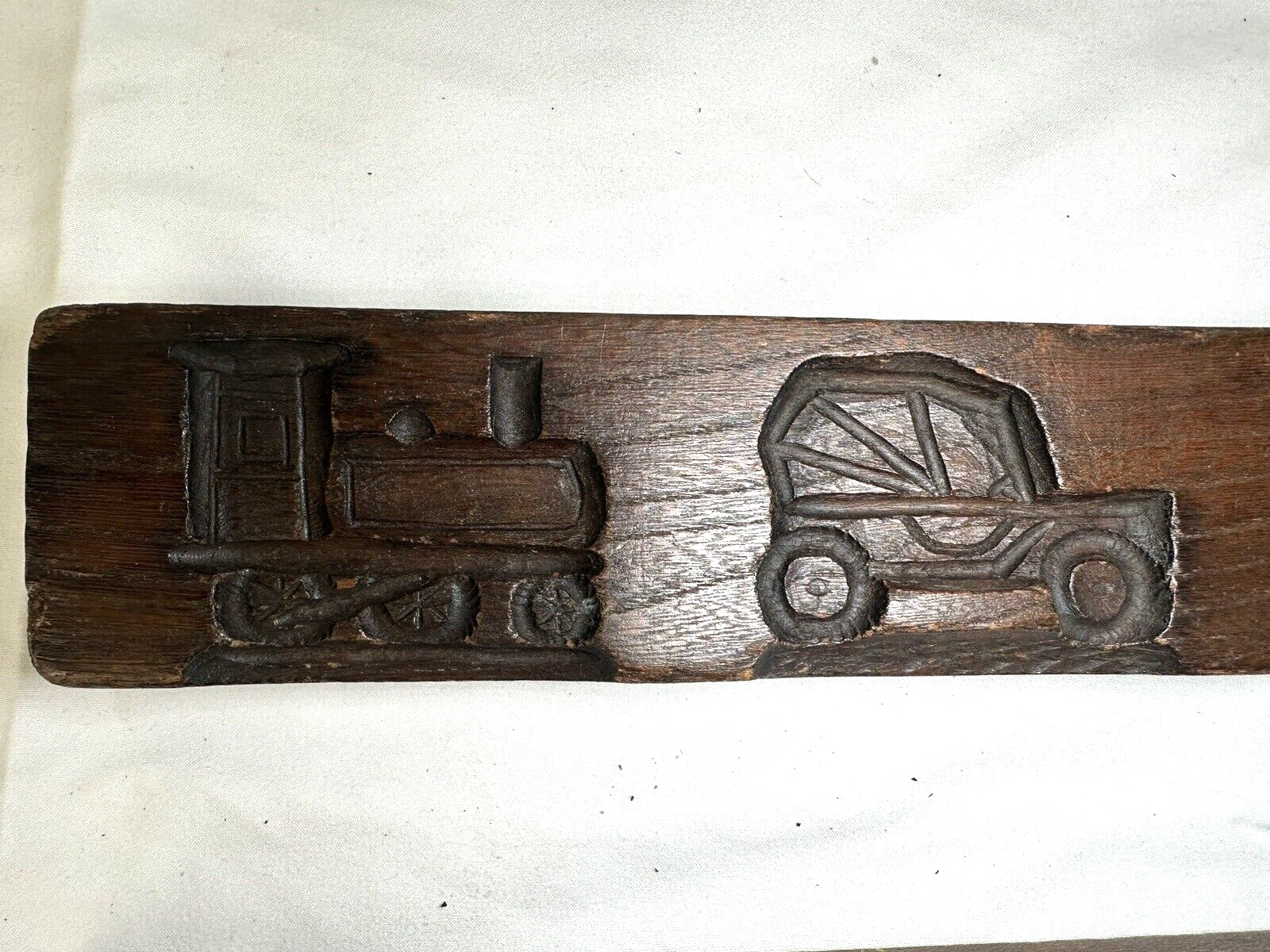 Set of 2 Antique Rare Collectible Primitive Cookie Biscuits Molds 1800’s B18