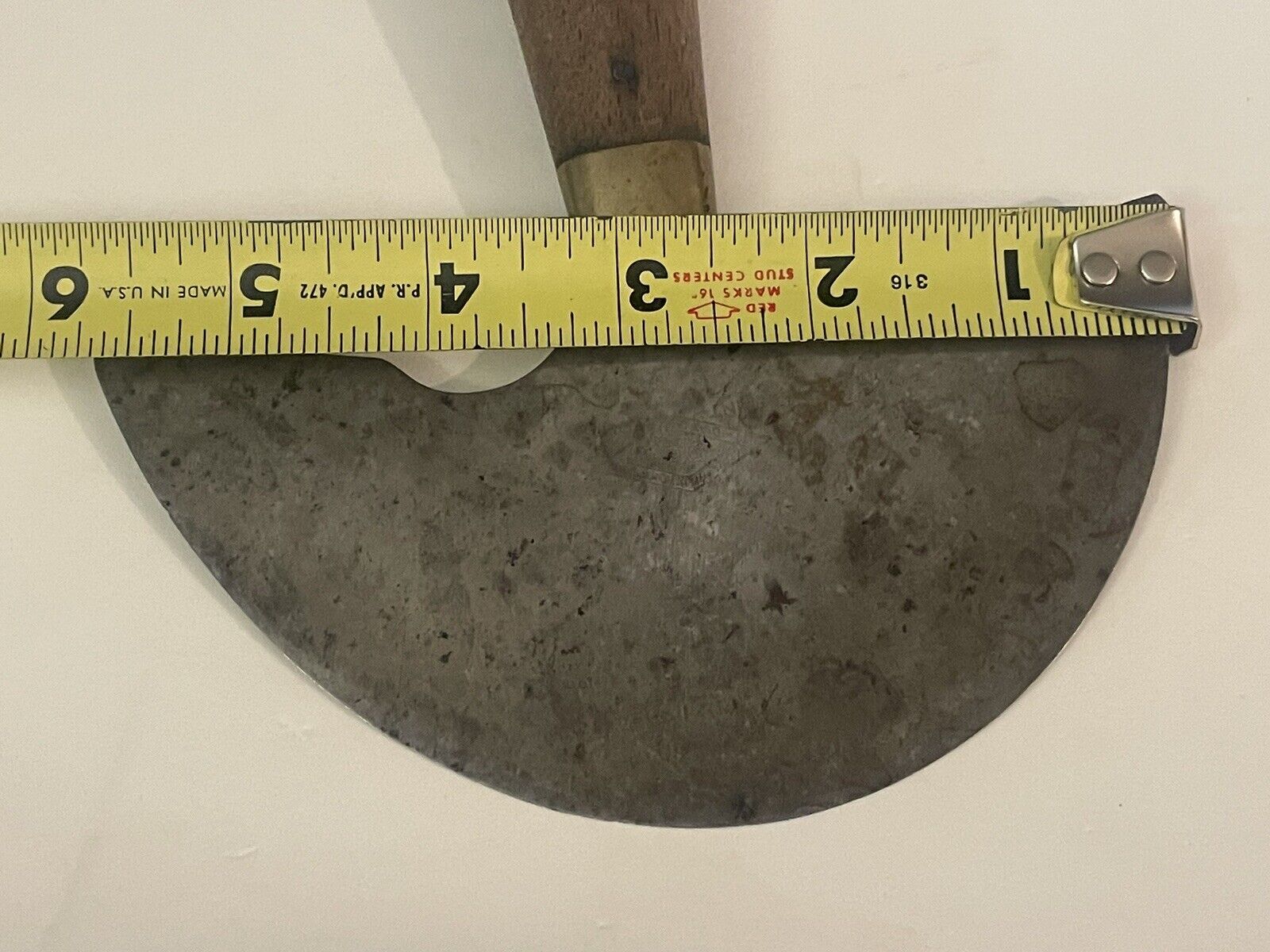 ANTIQUE ROUND HEAD LEATHER KNIFE DIAMOND EDGE SHAPLEIGH HARDWARE 1800'S🌺🌺