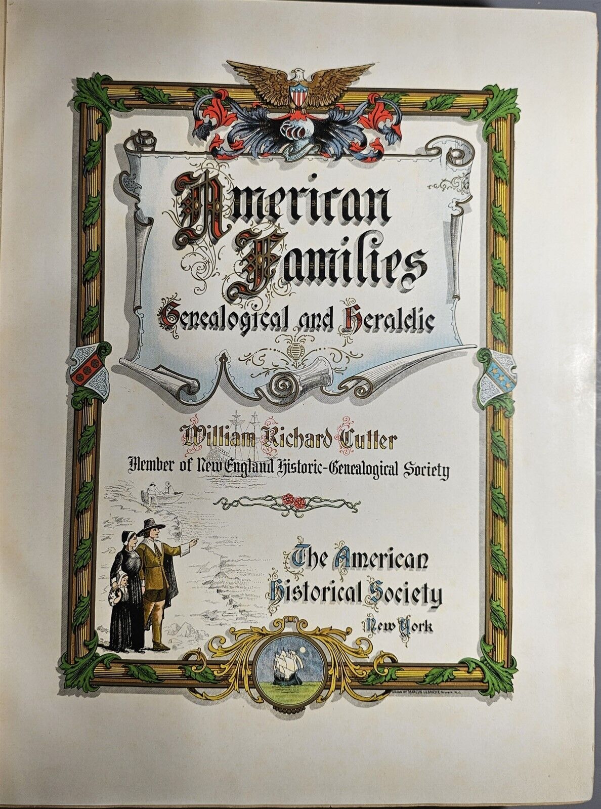 1800s AMERICAN FAMILIES BY WILLIAM RICHARD CUTTER, 14 OF LIMITED EDITION OF 50