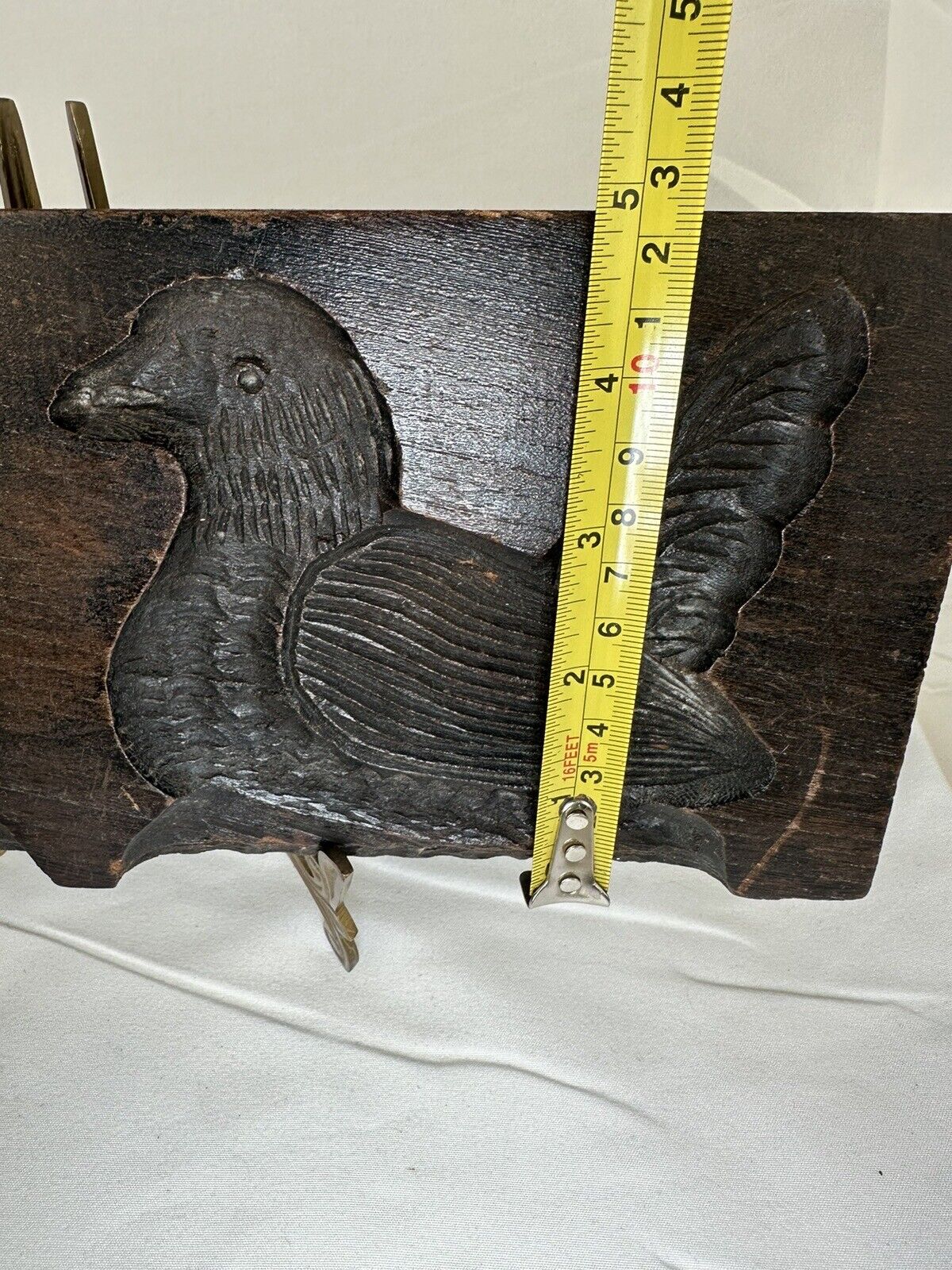 Antique Rare Collectible Primitive Cookie Mold Rooster & Hen, Early 1800’s B18