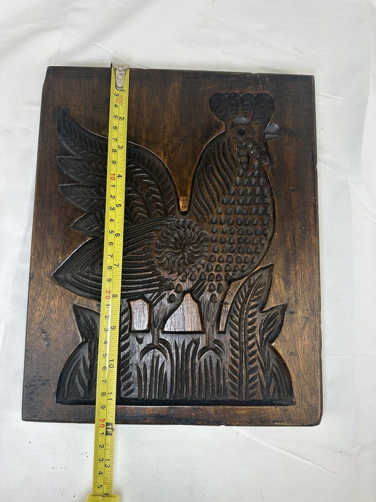 Antique Rare Collectible Primitive Cookie Mold Rooster, Early 1800’s B18