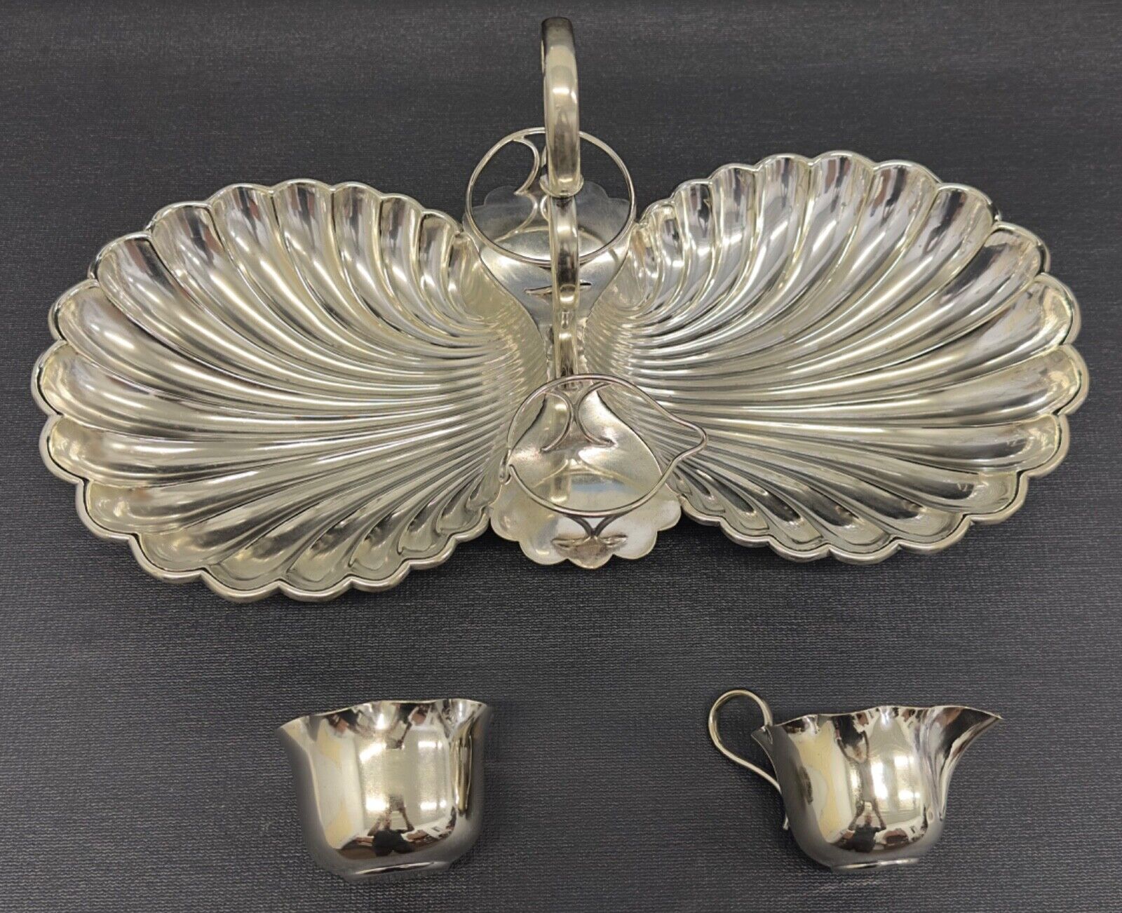 Late 1800’s Antique English Silver Plated Strawberry Set by Daniel & Arter