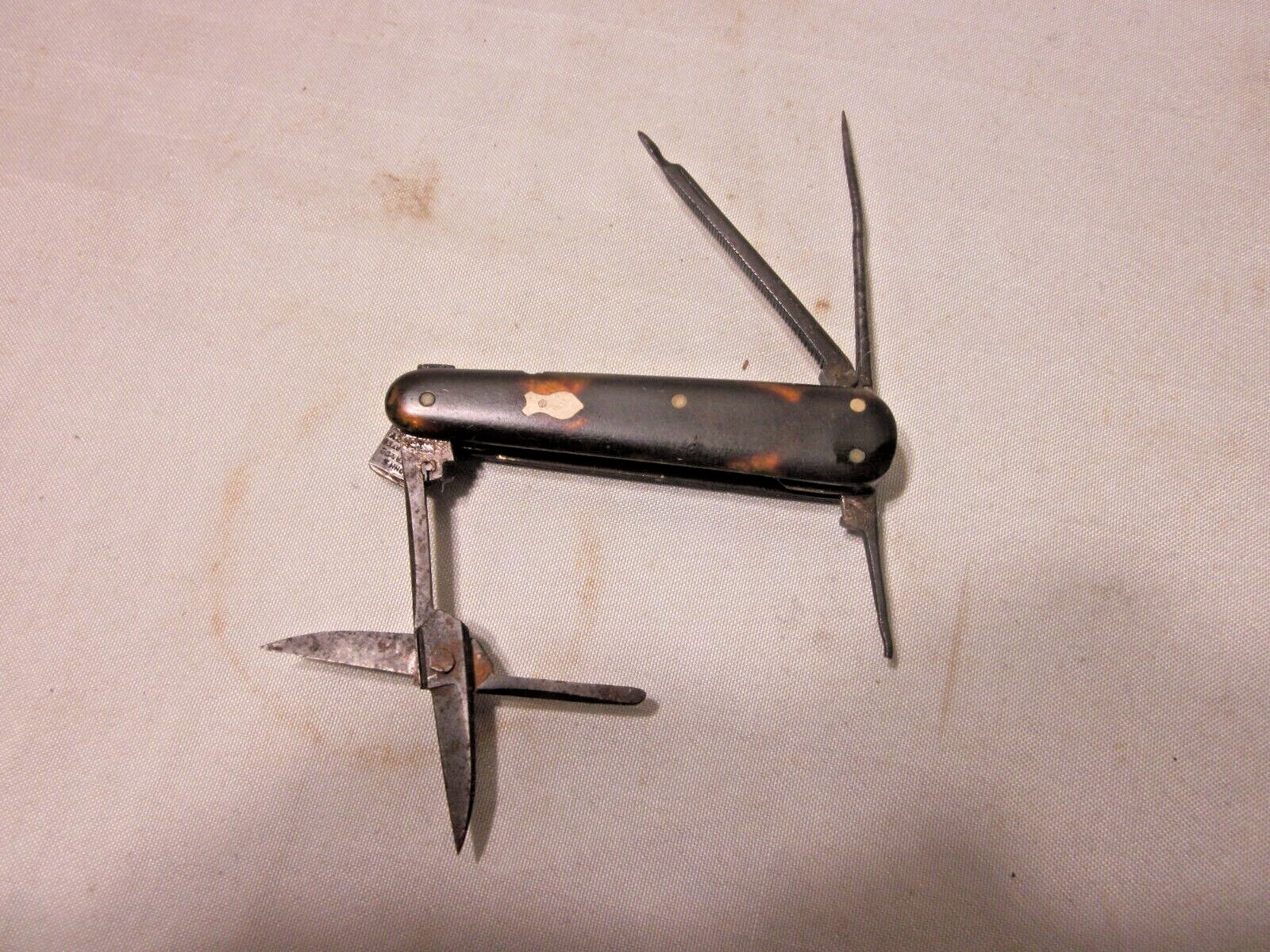 Antique *JOHN S. HOLLER & Co. Gelerrated Cutlery* Multi tools Pocket knife 1900s