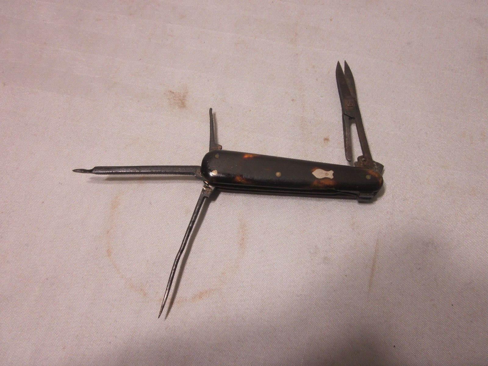 Antique *JOHN S. HOLLER & Co. Gelerrated Cutlery* Multi tools Pocket knife 1900s