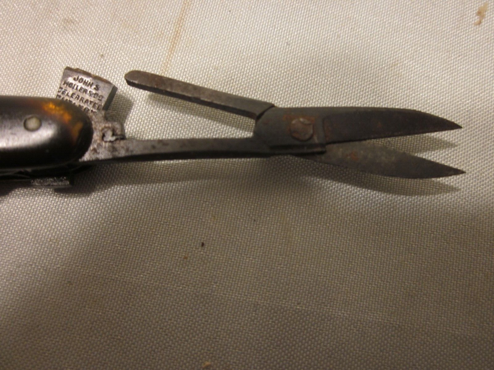 Antique *JOHN S. HOLLER & Co. Gelerrated Cutlery* Multi tools Pocket knife 1900s