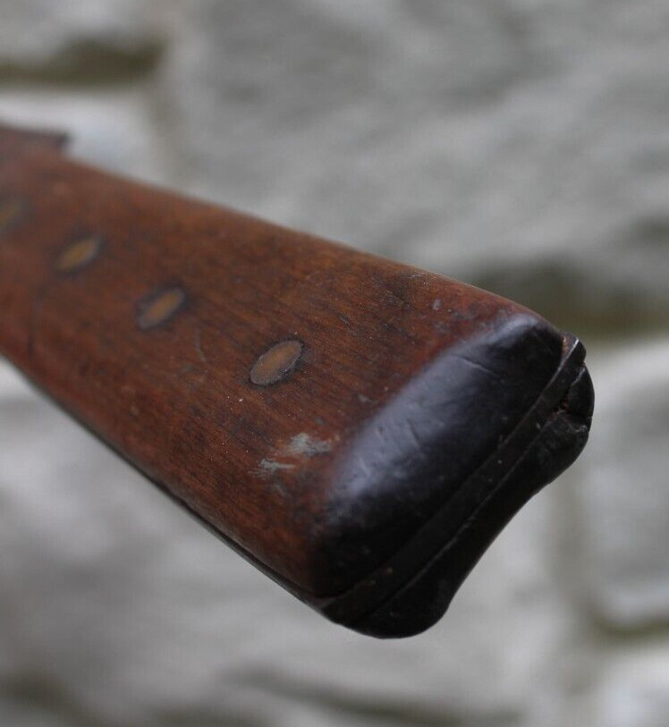 Primitive 1800's "CUT EASY" butcher knife antique OLD long 23 1/2" HAND FORGED