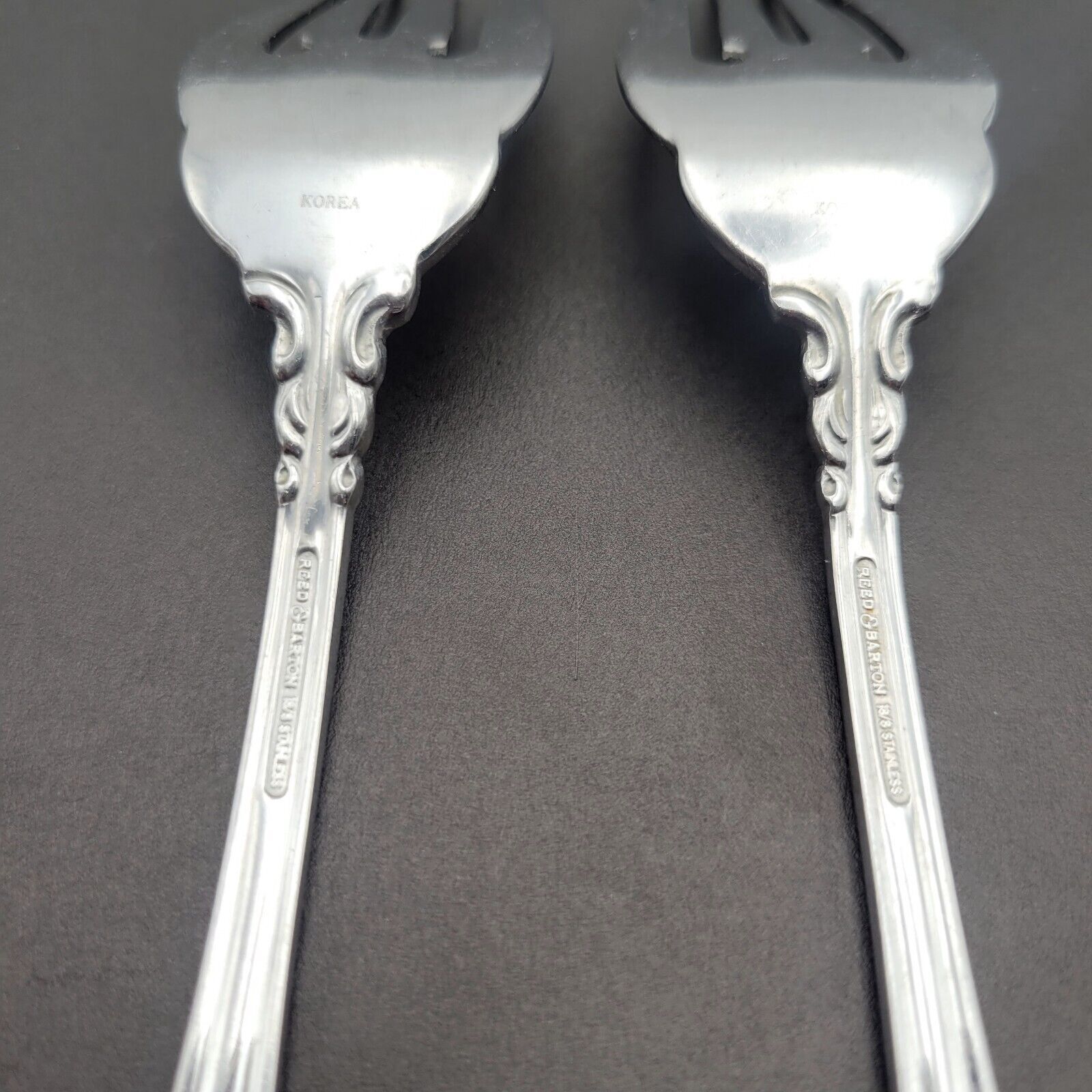 Reed Barton 1800 Stainless 18/8 Salad Forks 6 1/2” Korea Set of 2
