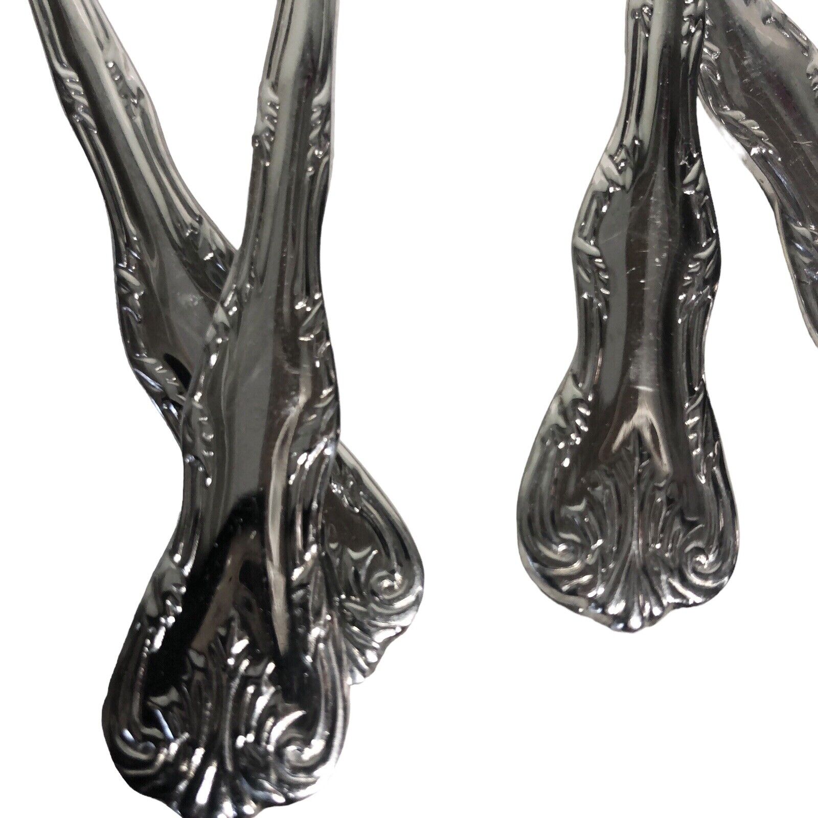 Reed & Barton Spoons Stainless 18/10 Iced Beverage Set of Nine Victoria Scrolls