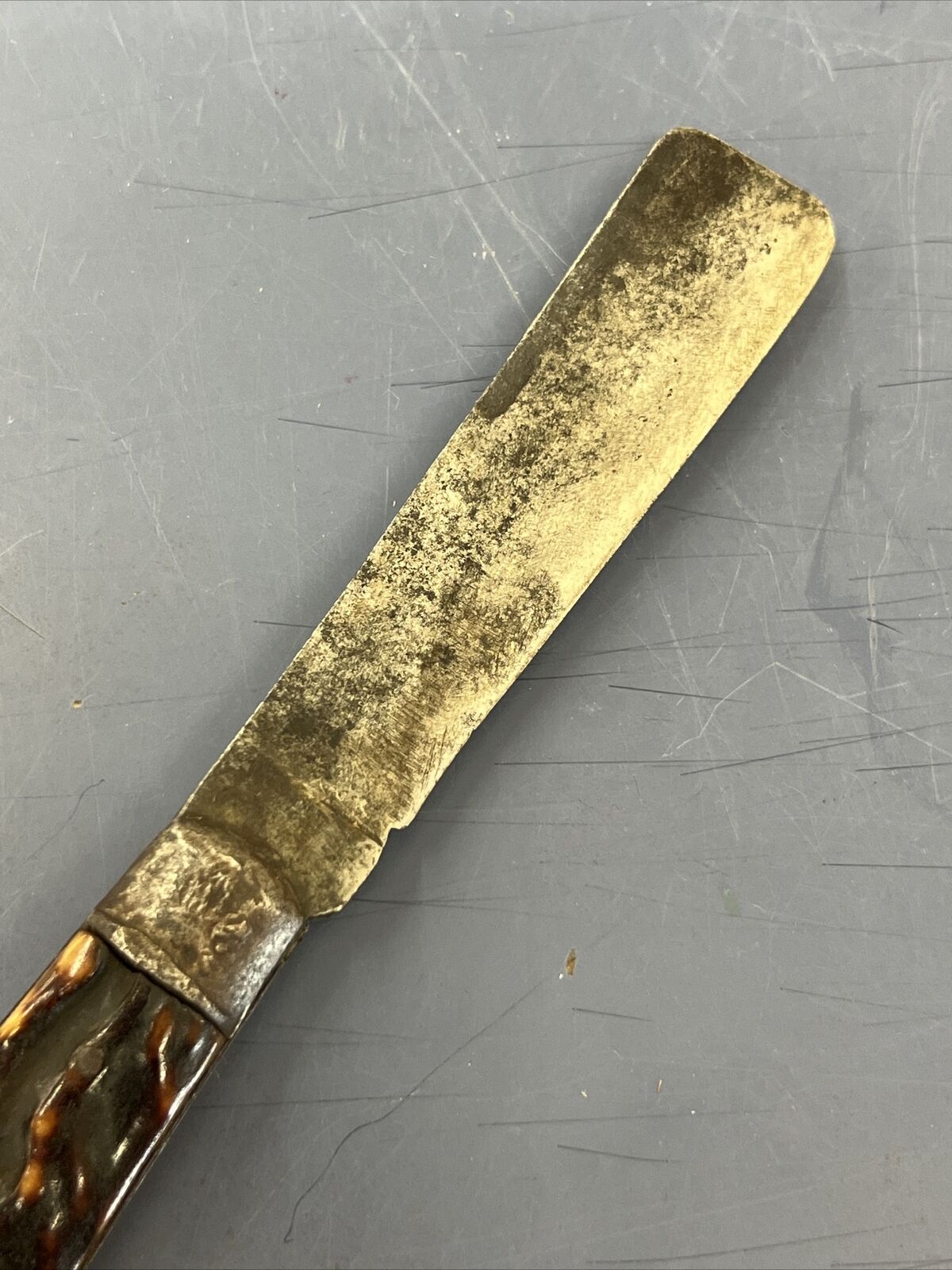 Awesome 1800s Civil War US Navy Sailor Knife Stag HH Taylor & Brother Sheffield