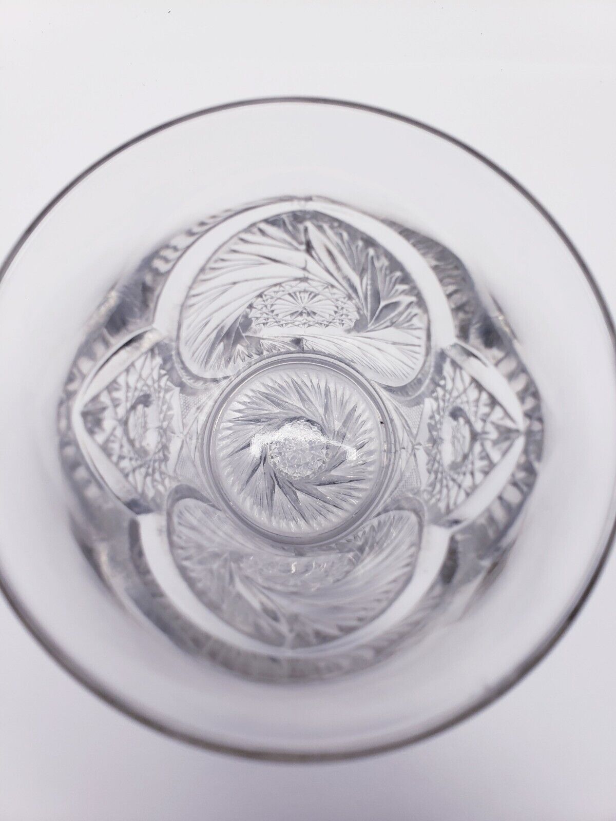 EAPG Tumbler, Water Glass, Whiskey Glass Buzz Saw by Cambridge Glass Early 1900s