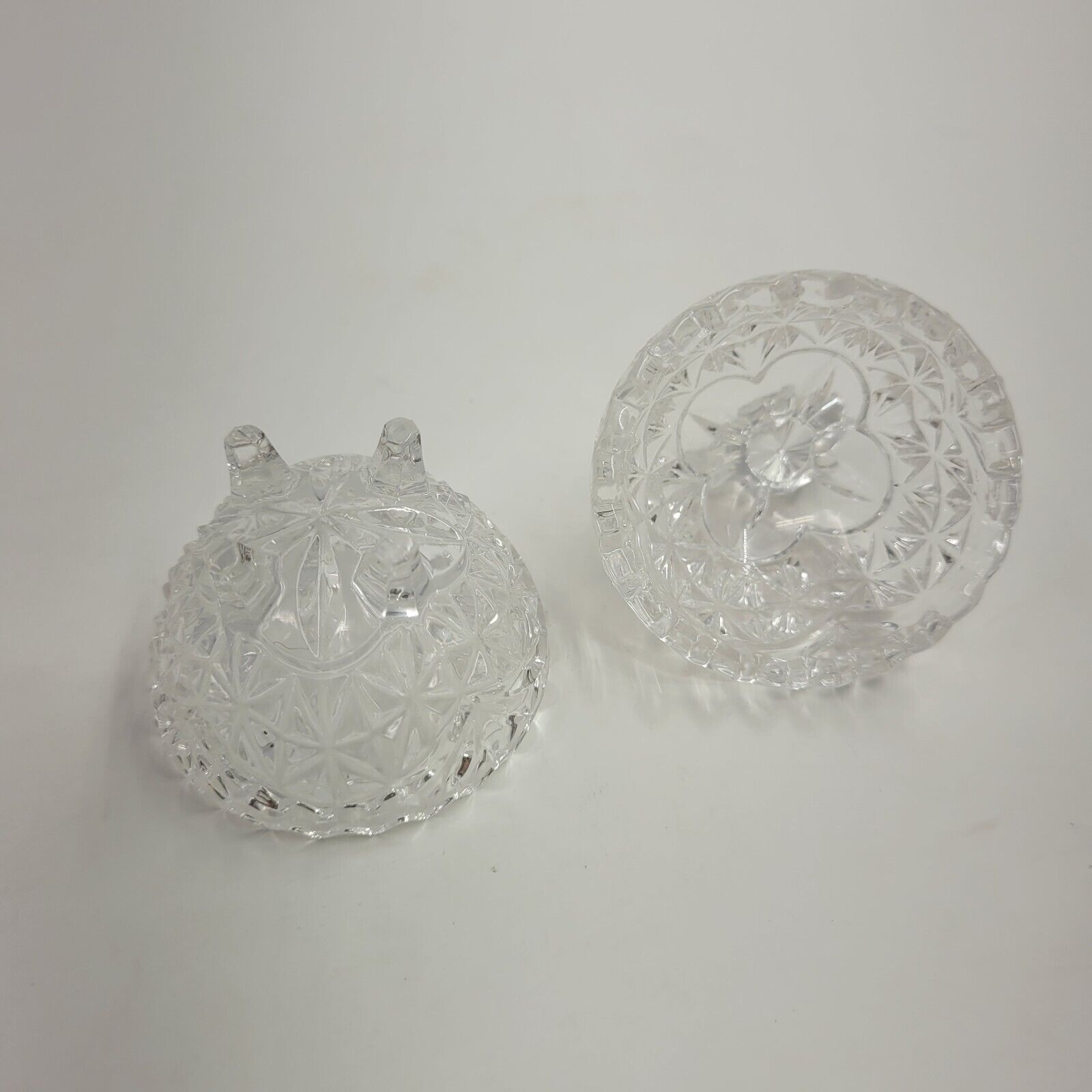 VTG HOFBAUER BYRDES 3.25" Crystal Trinket Box w/Bird, W. Germany Mid-late 1900s
