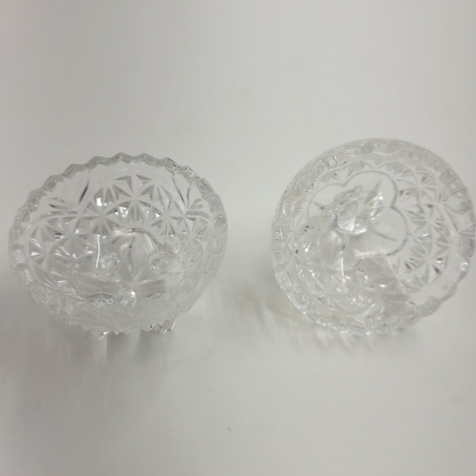 VTG HOFBAUER BYRDES 3.25" Crystal Trinket Box w/Bird, W. Germany Mid-late 1900s