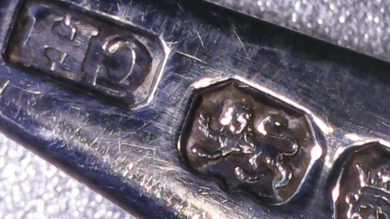 King George II King George III circa 1700s English Silver Spoon Fork Knife set