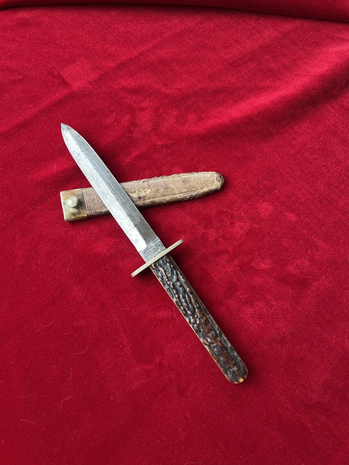Antique 1800s Civil War Era Sheffield Dirk Knife Manhattan Cutlery Bowie Knife