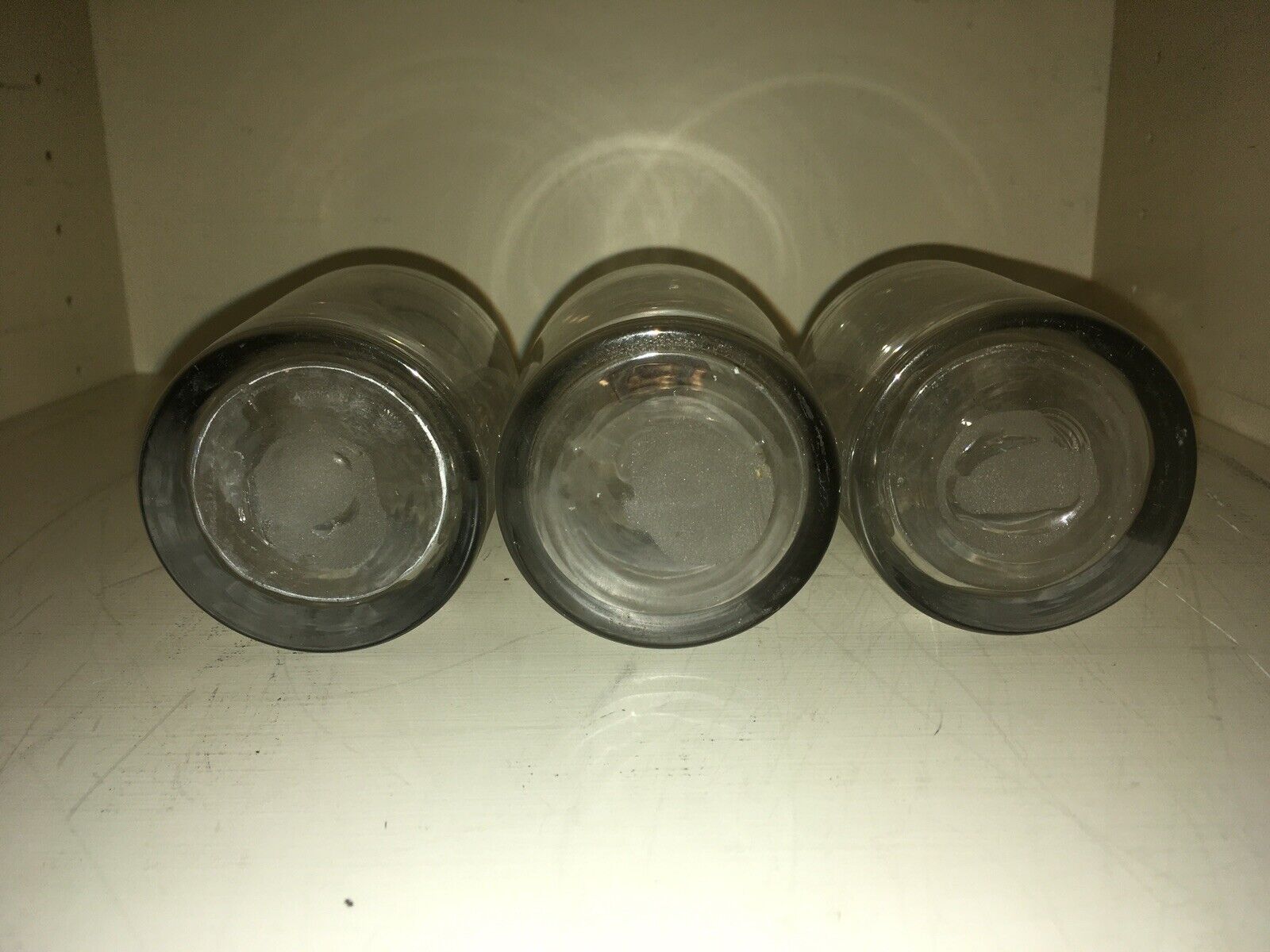 3 Antique Late 1800- Early 1900s  Apothecary Glass Acid Jars Chemist  Bottles