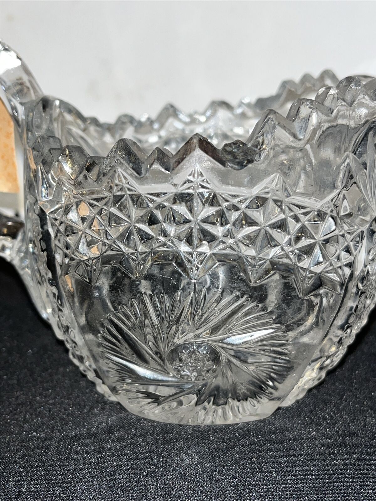 Antique EAPG Clear Glass Sugar and Creamer Early 1900s Mint Condition