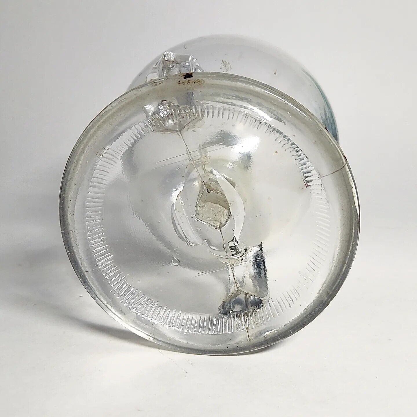 Antique Ripley Co Glass Double Handled Oil Lamp