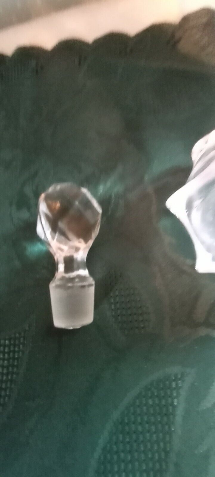 Cute early 1900's octagon vinegar/oil cruet