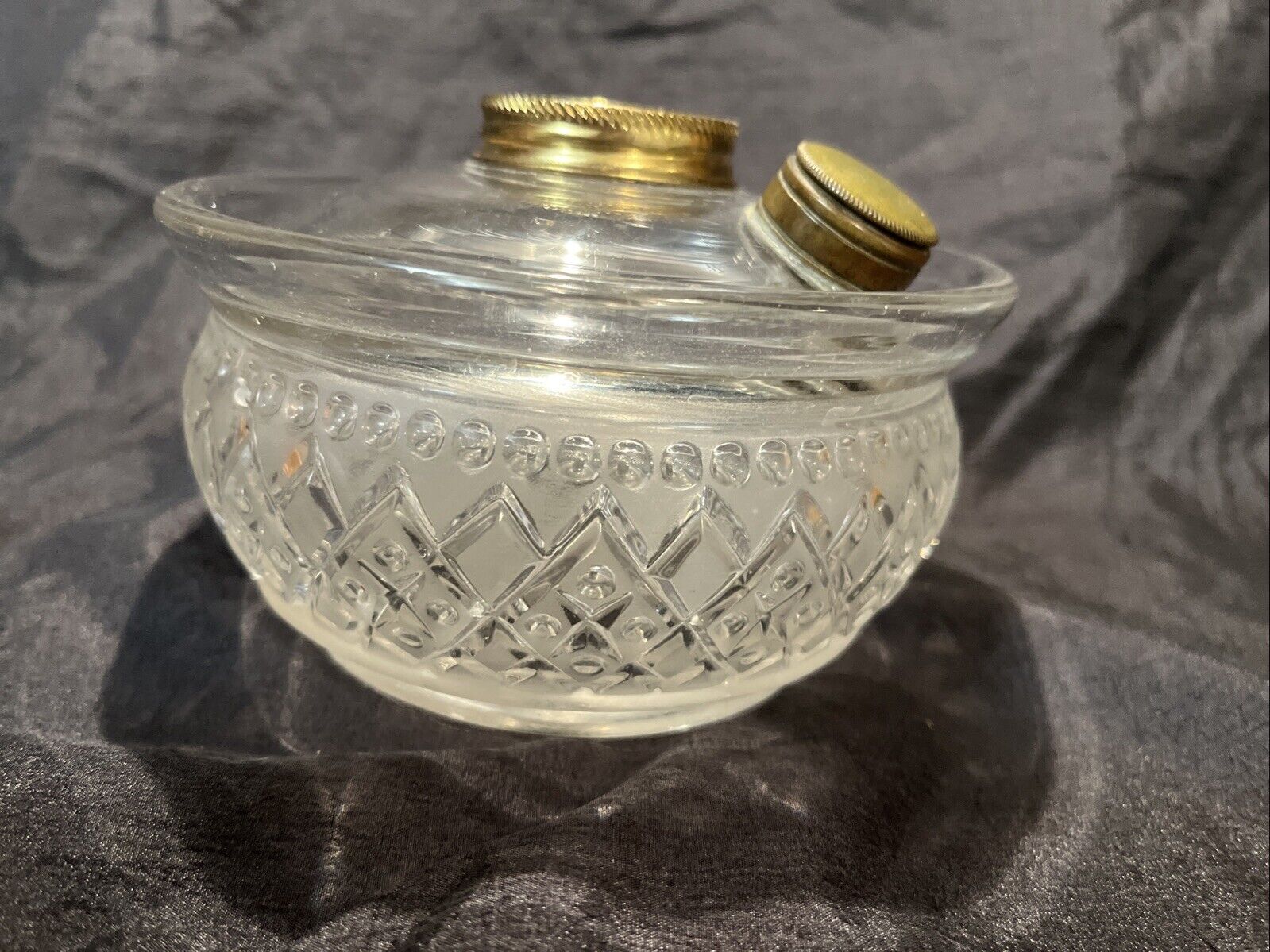 EAPG Pat'd 1870 LOMAX Font Beaded Diamond Band Union Glass Co