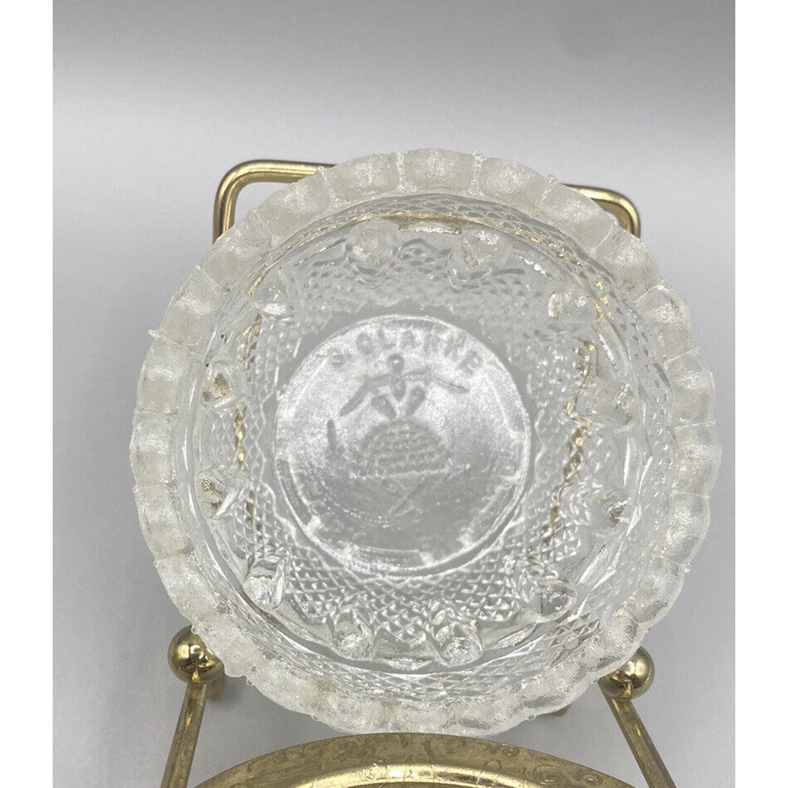 Antique Cricklite S Clarke Pyramid Glass Fairy Lamp Yellow Diamond Point 1800s