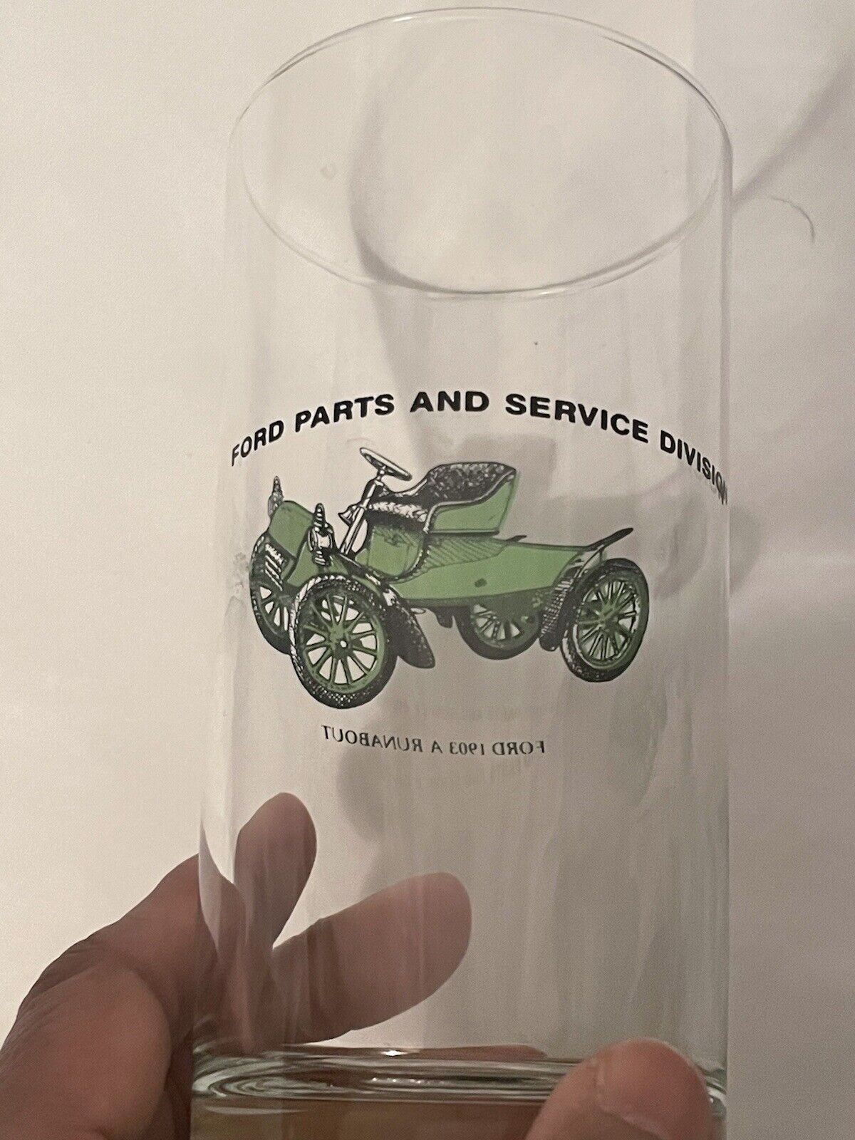 Ford Classic Cars 1900s-1930s Glassware Set of 6 Ford Parts and Motor Division
