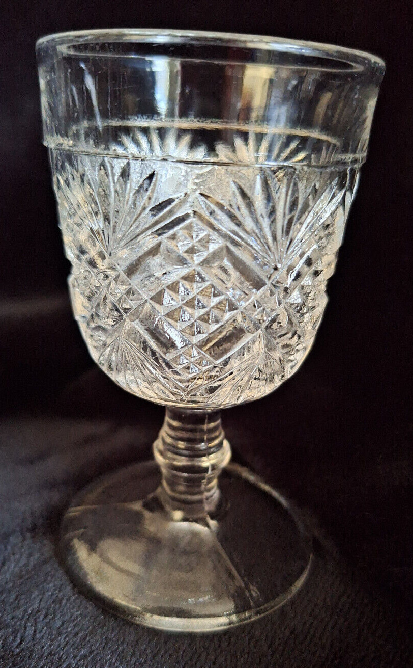 Collection of 11 Nice EAPG Wine Goblets in Various Patterns 1800s - early 1900s