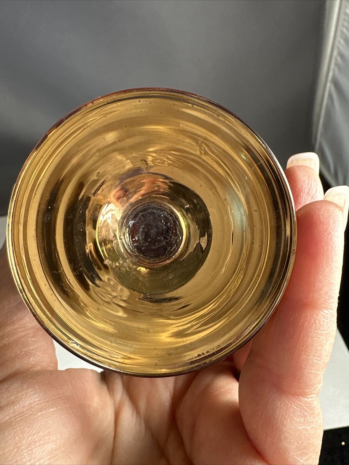 Three Moser Early 1900S Brandi Sniffer Glasses