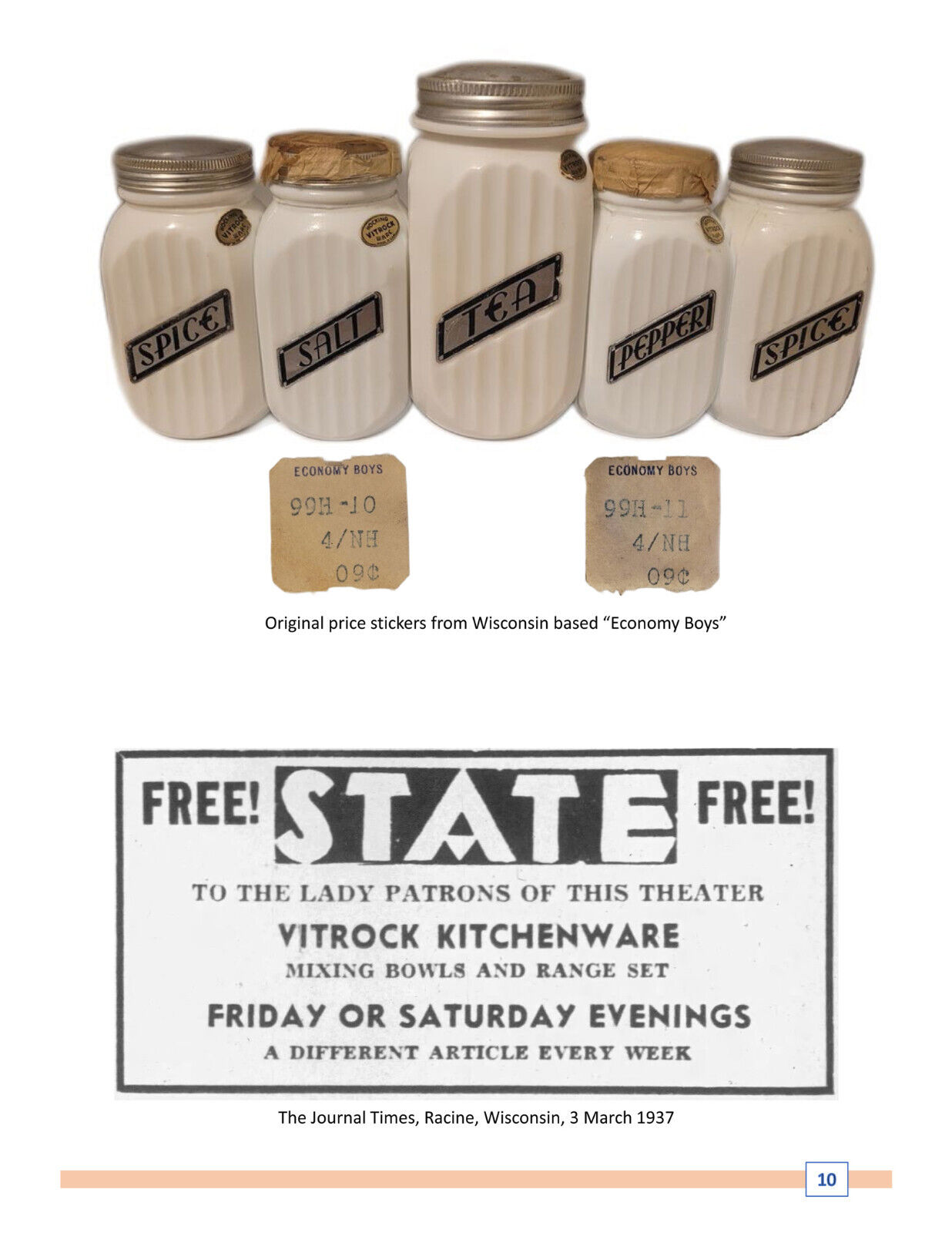 Direct to the Consumer: Promotional & Premium Glassware 1900s-1960s - Reference