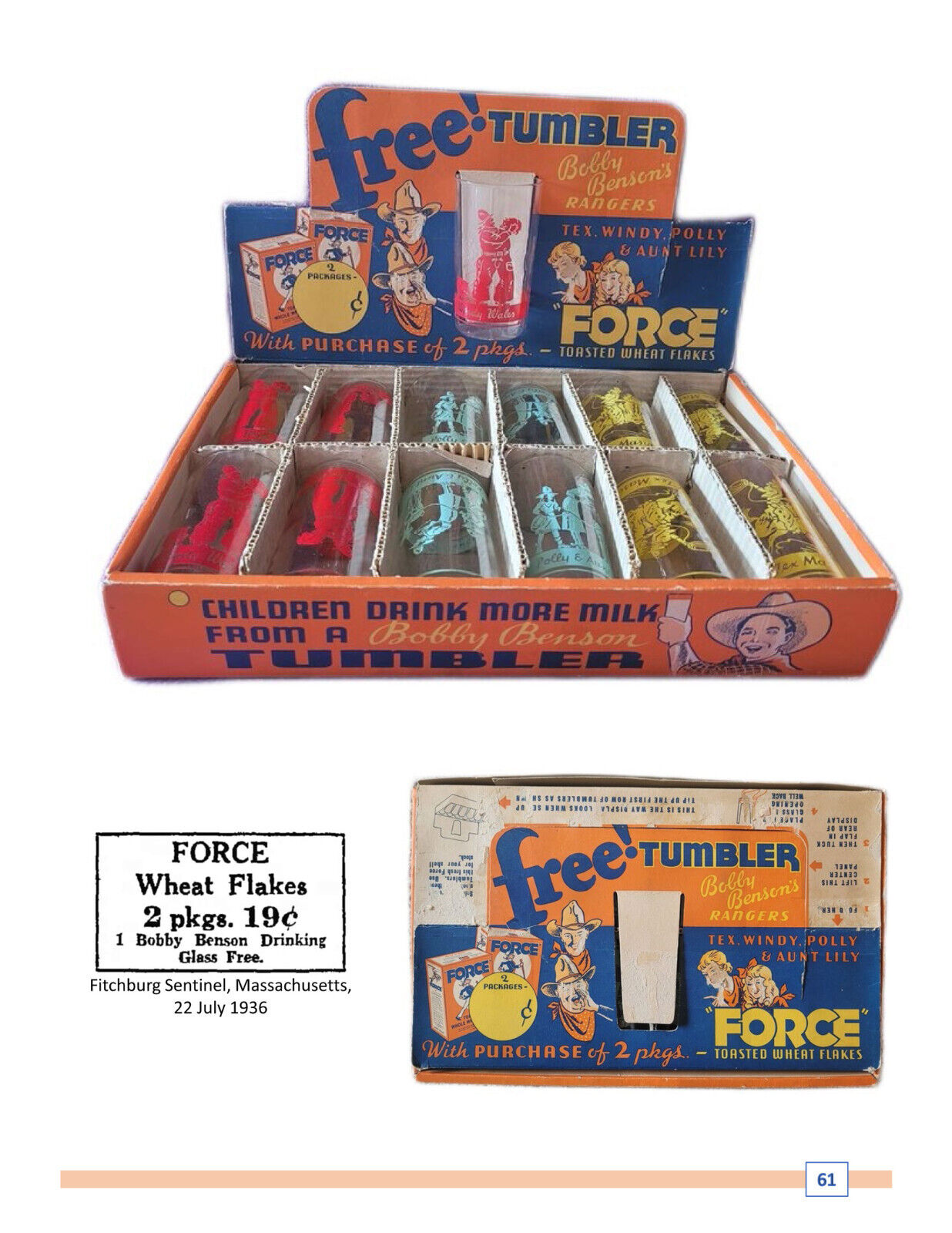 Direct to the Consumer: Promotional & Premium Glassware 1900s-1960s - Reference