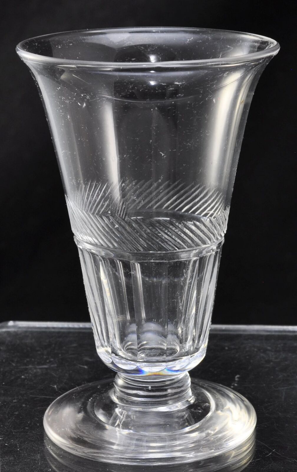 Antique American Blown and Cut Jelly Glass 19th Century