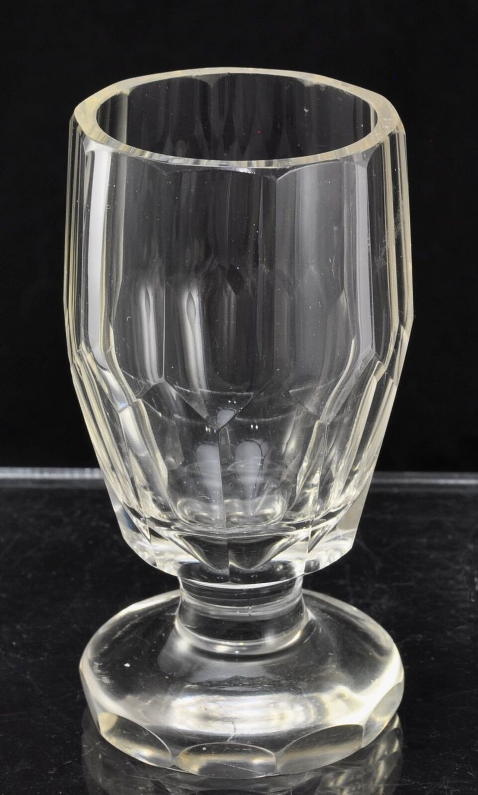 Antique Georgian Blown and Cut Firing Glass 19th Century