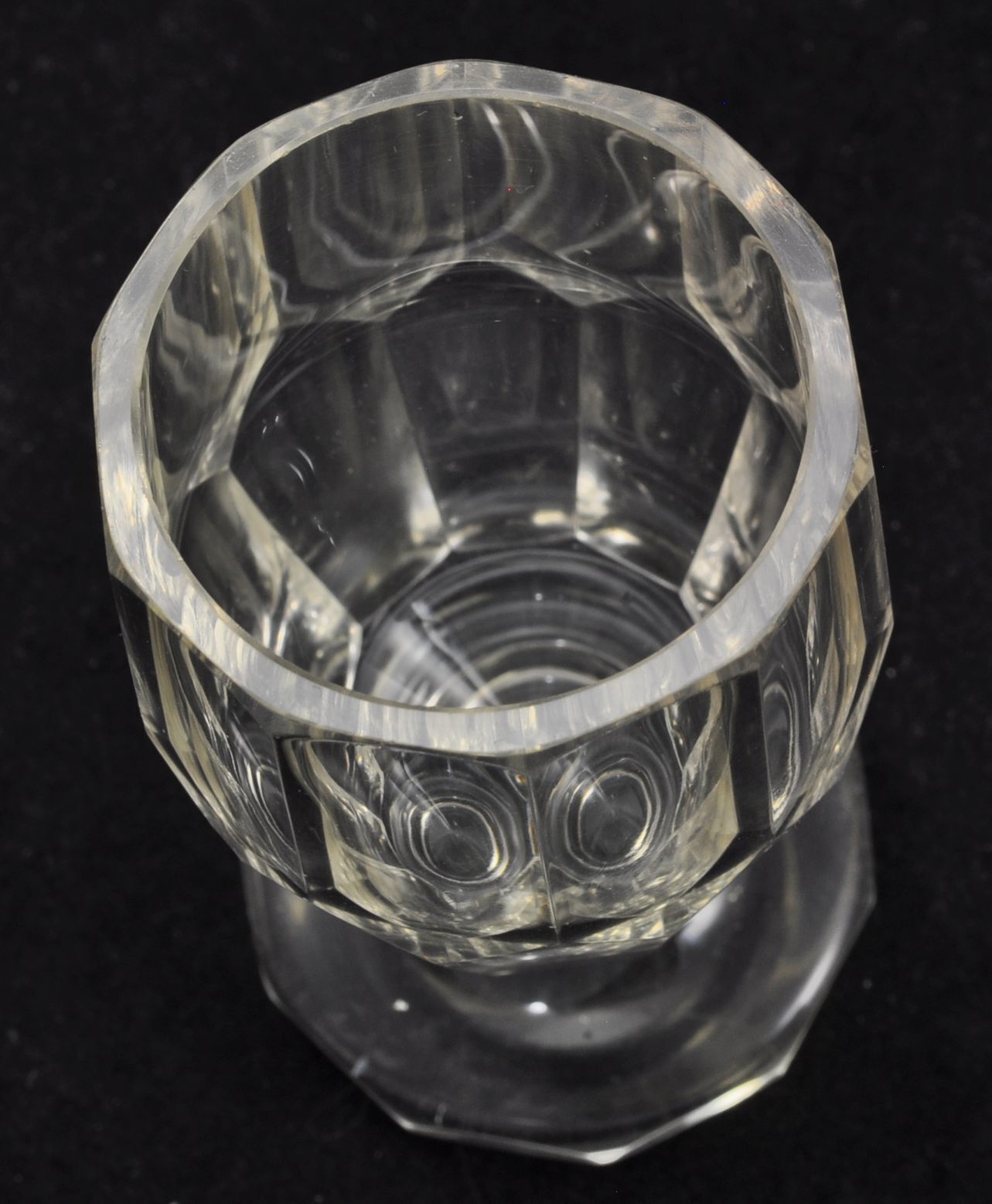 Antique Georgian Blown and Cut Firing Glass 19th Century