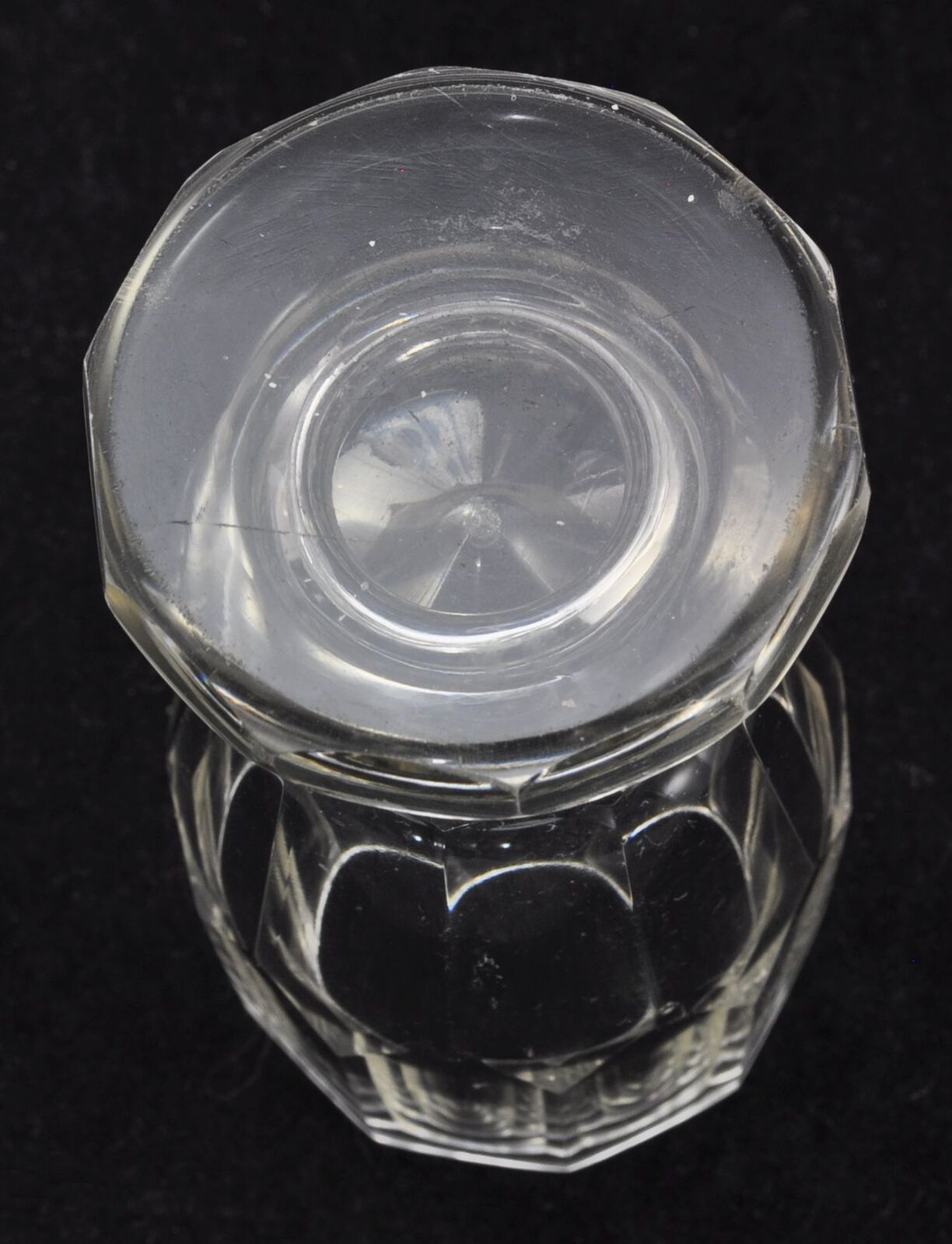Antique Georgian Blown and Cut Firing Glass 19th Century