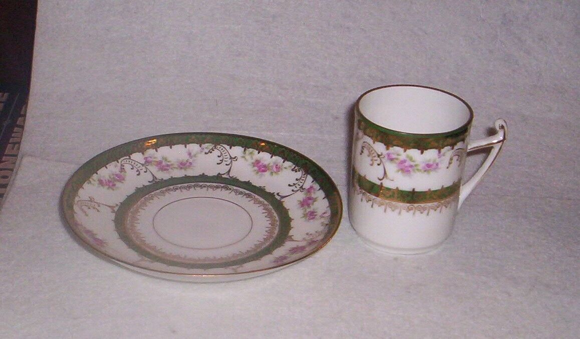 Imperial Crown China Austria Demitasse Cup and Saucer