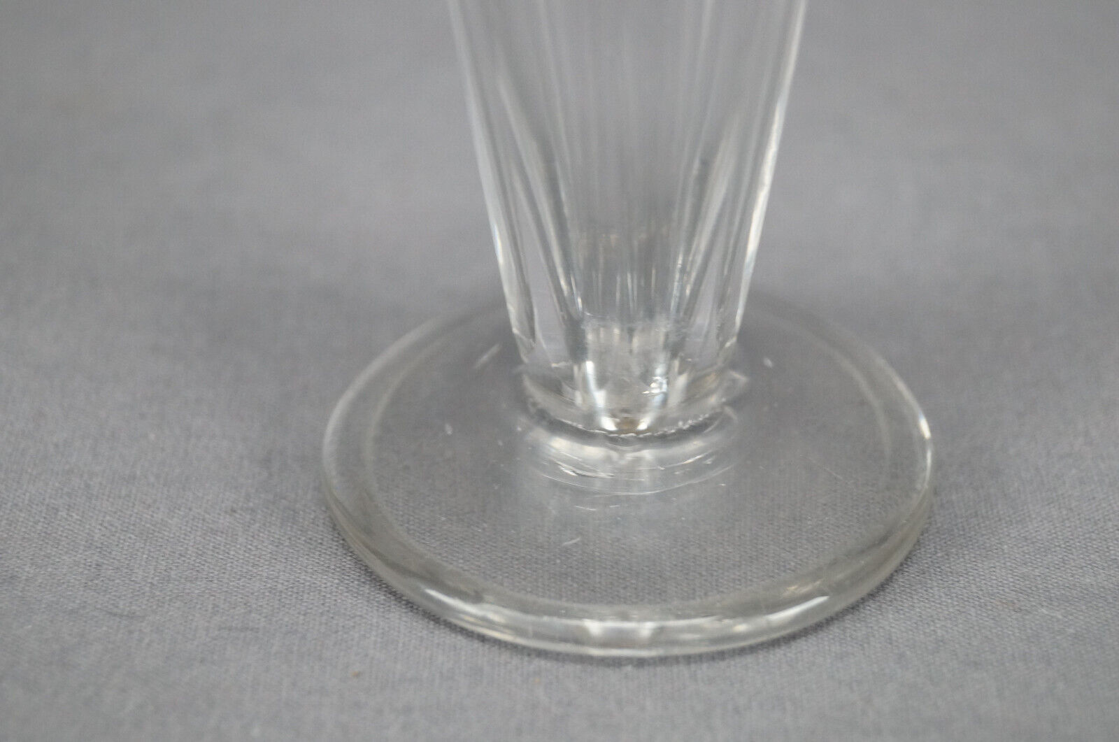Georgian Anglo Irish Cut Cross Hatches & Petal Cut Syllabub Glass C. 1780