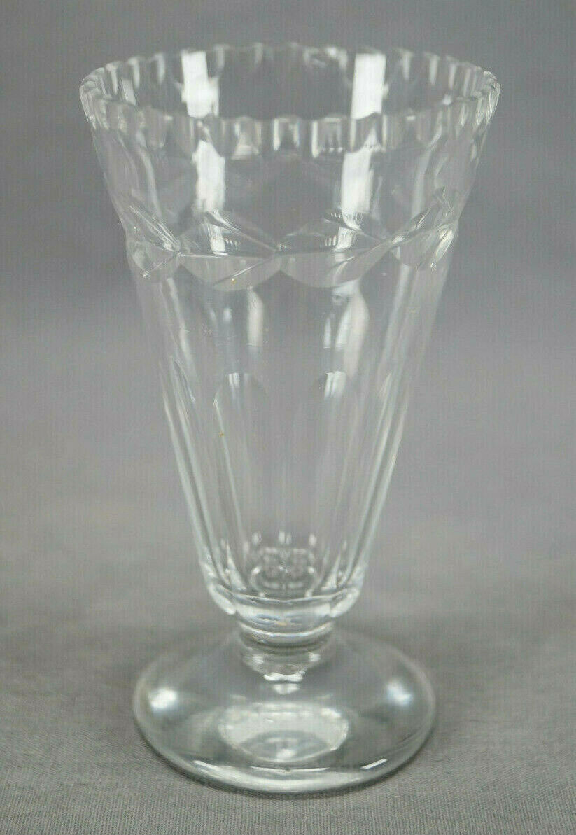 Georgian Anglo Irish Leaf Band & Panel Cut Glass Syllabub Circa 1790 A