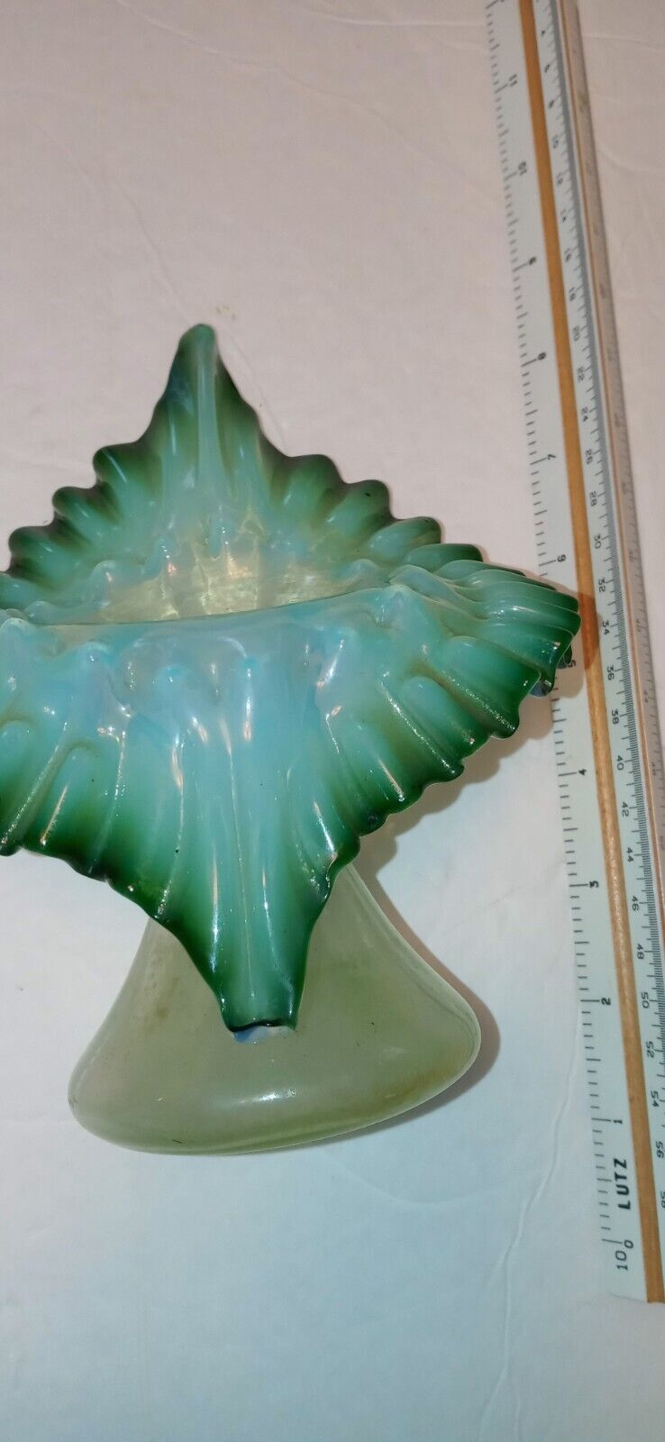 Loetz 19th century Victorian rococo Jack in the pulpit Opaline Vase