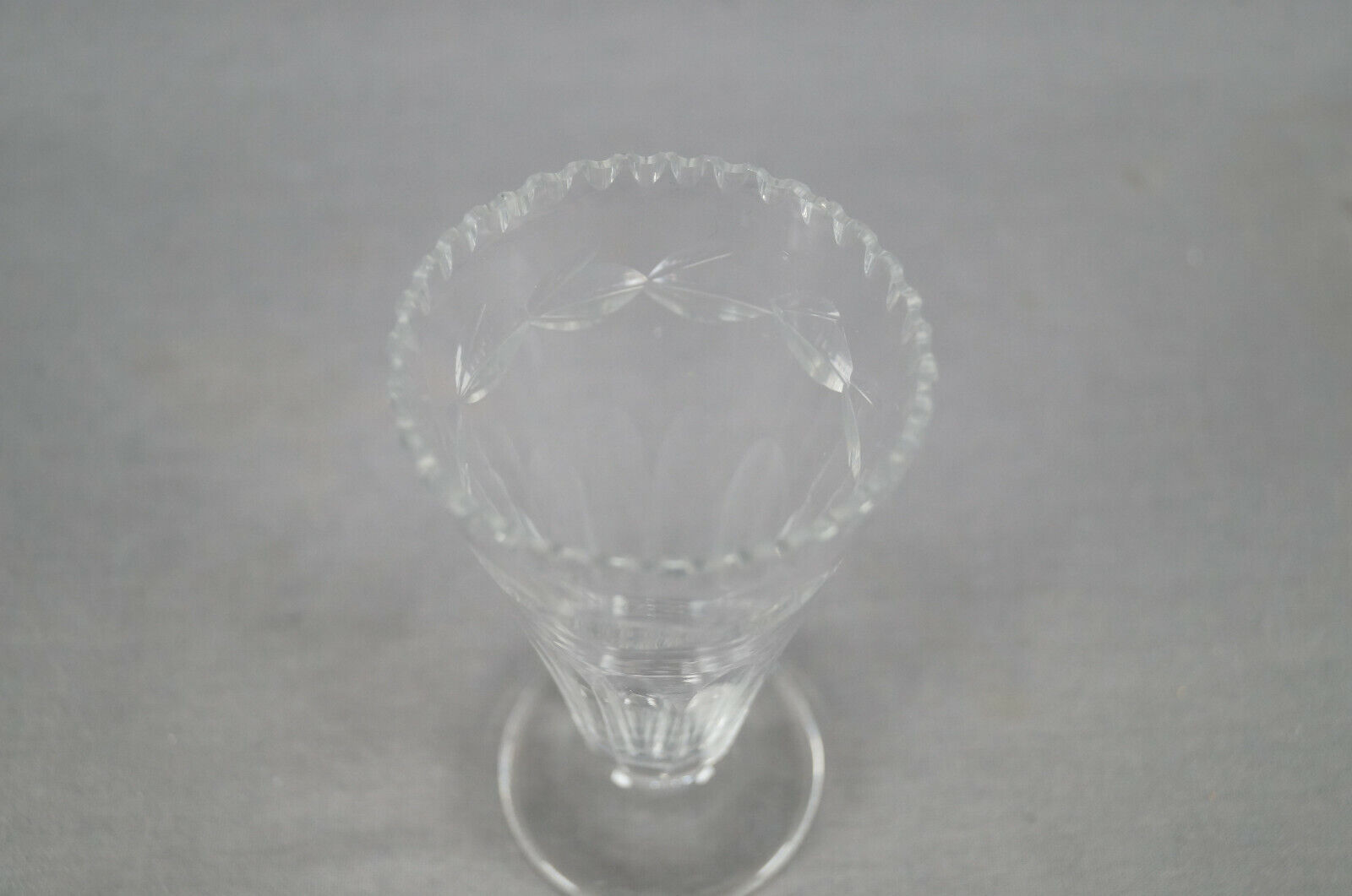 Georgian Anglo Irish Leaf Band & Panel Cut Glass Syllabub Circa 1790 A 