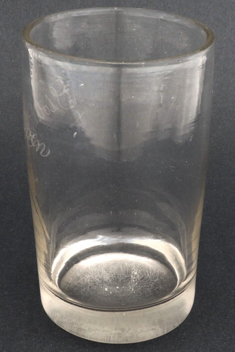 Antique 18th 19th Century Danish Glass Beer Tumbler Slotskroen The Castle Inn 5"