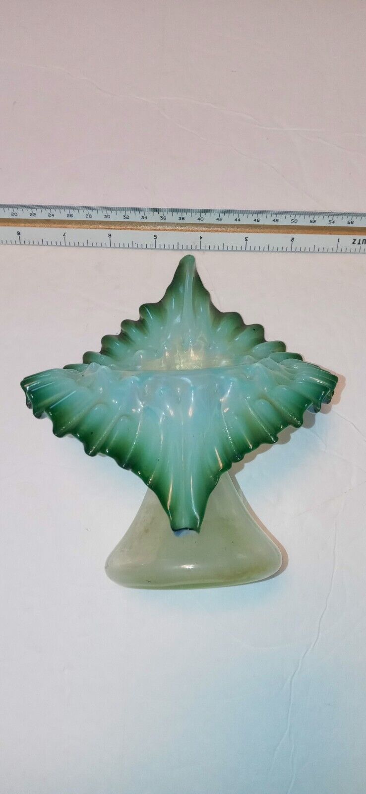 Loetz 19th century Victorian rococo Jack in the pulpit Opaline Vase