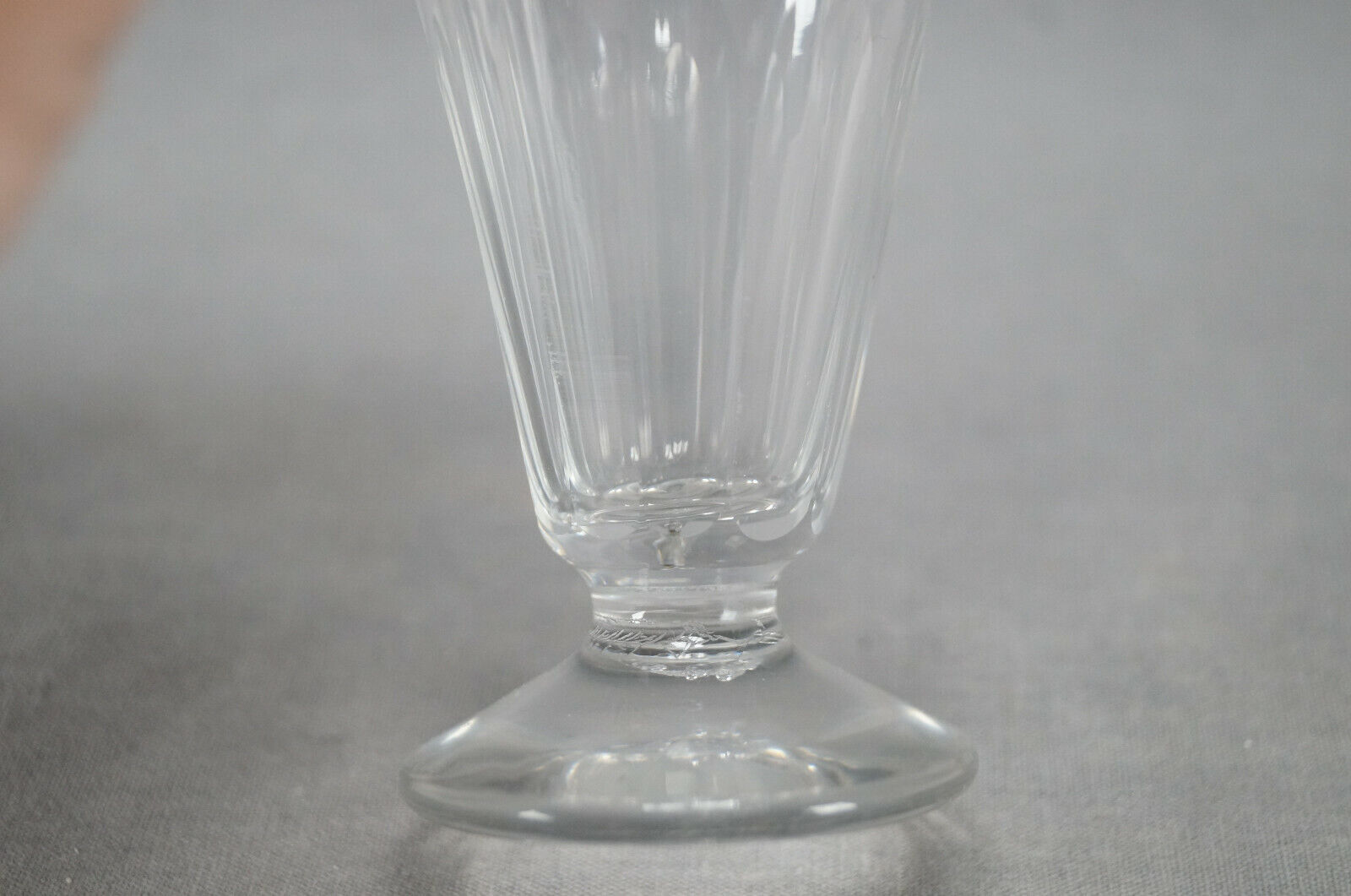 Georgian Anglo Irish Leaf Band & Panel Cut Glass Syllabub Circa 1790 A 