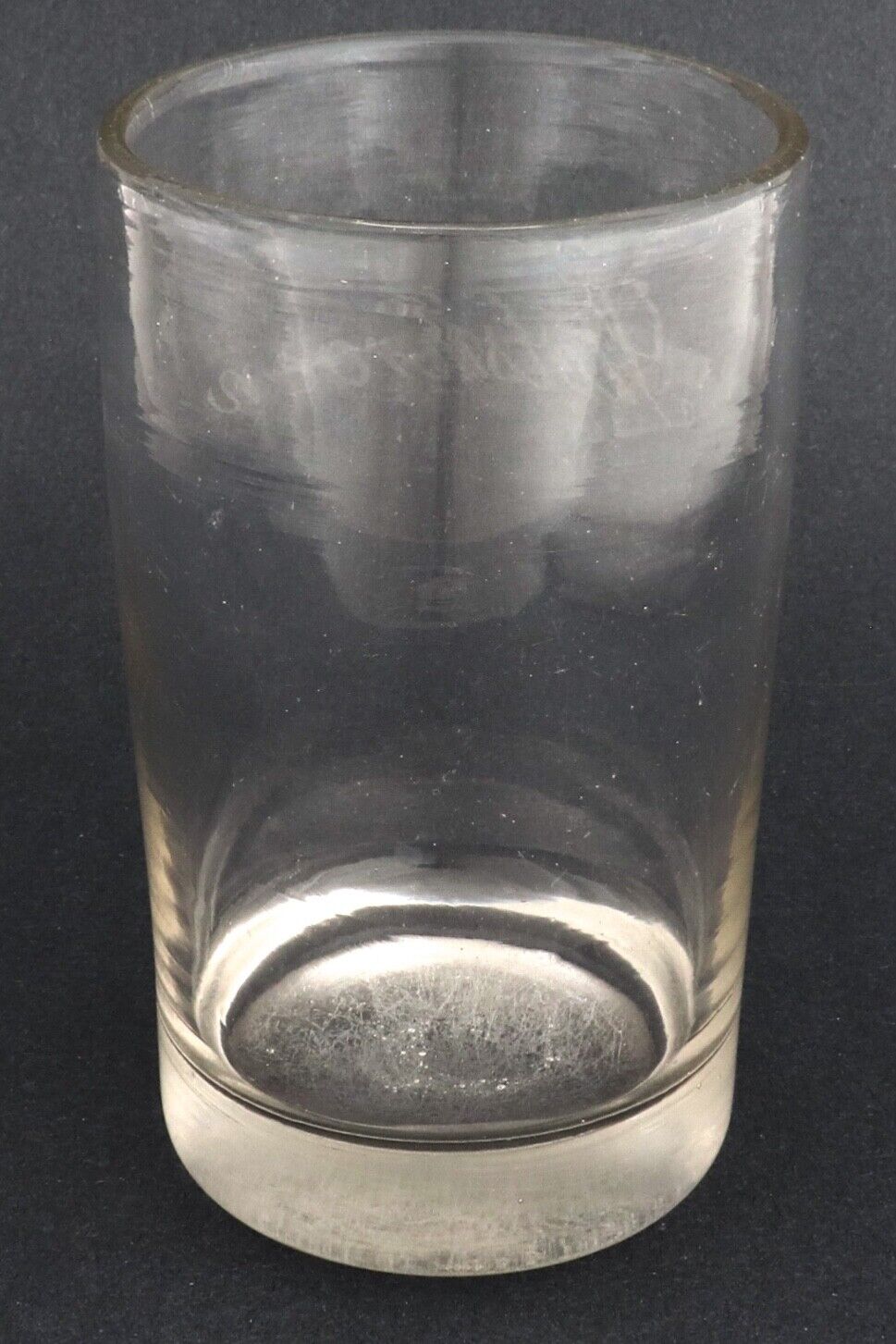 Antique 18th 19th Century Danish Glass Beer Tumbler Slotskroen The Castle Inn 5"