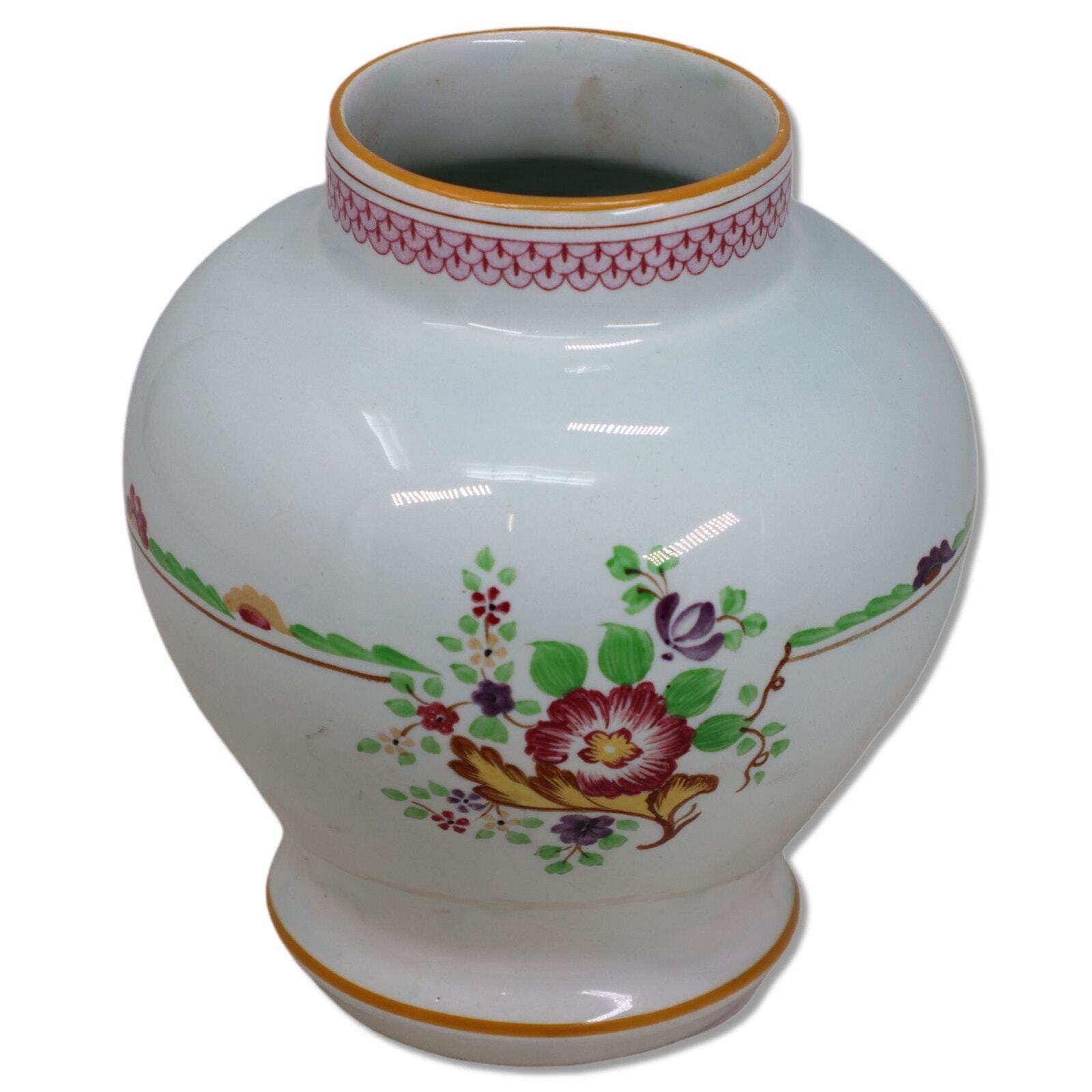 Adams Carolynn Calyx Ware Floral Vase Ironstone Cachepot 1900-40 Antique